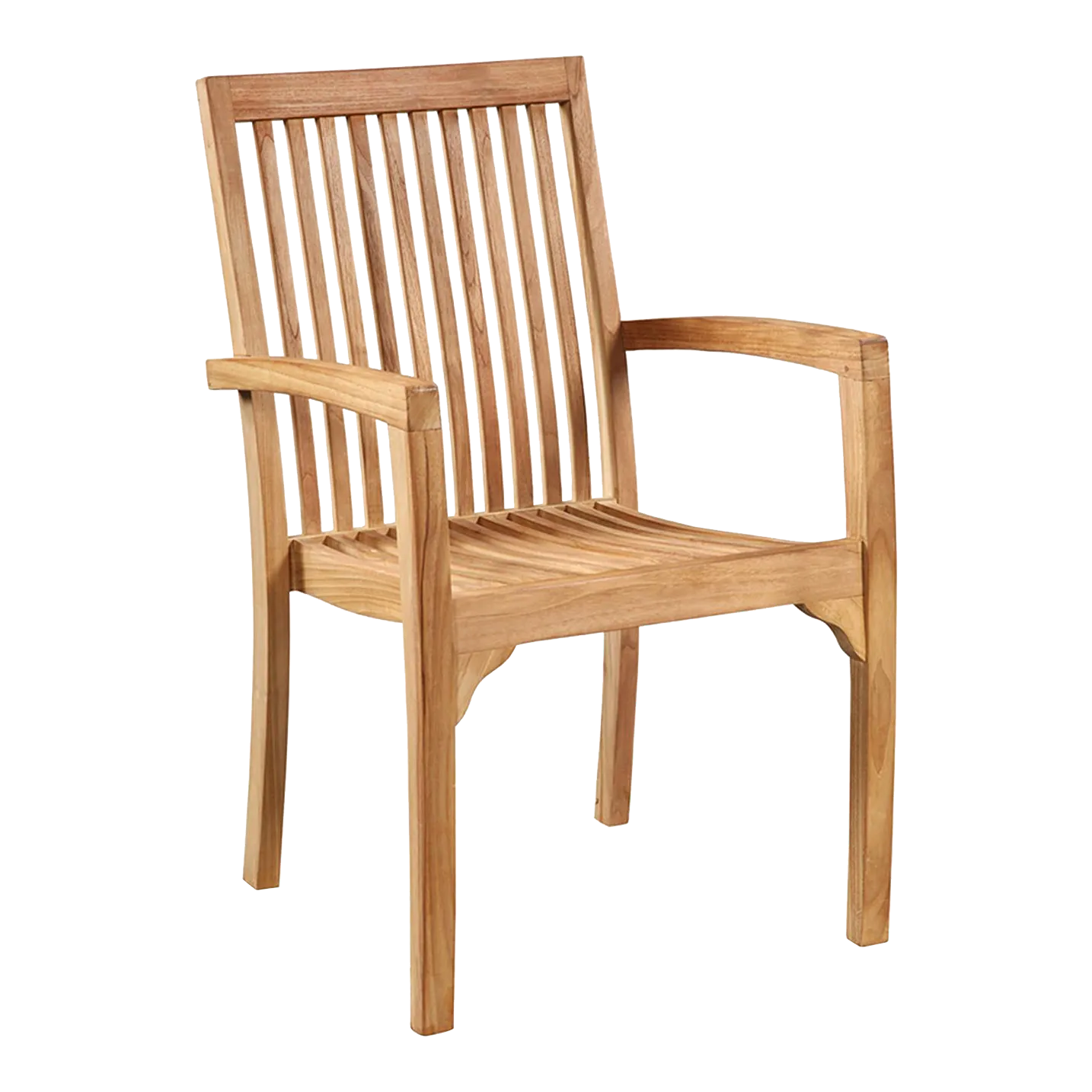 Outdoor Teak Wood Dining Chair Chairish