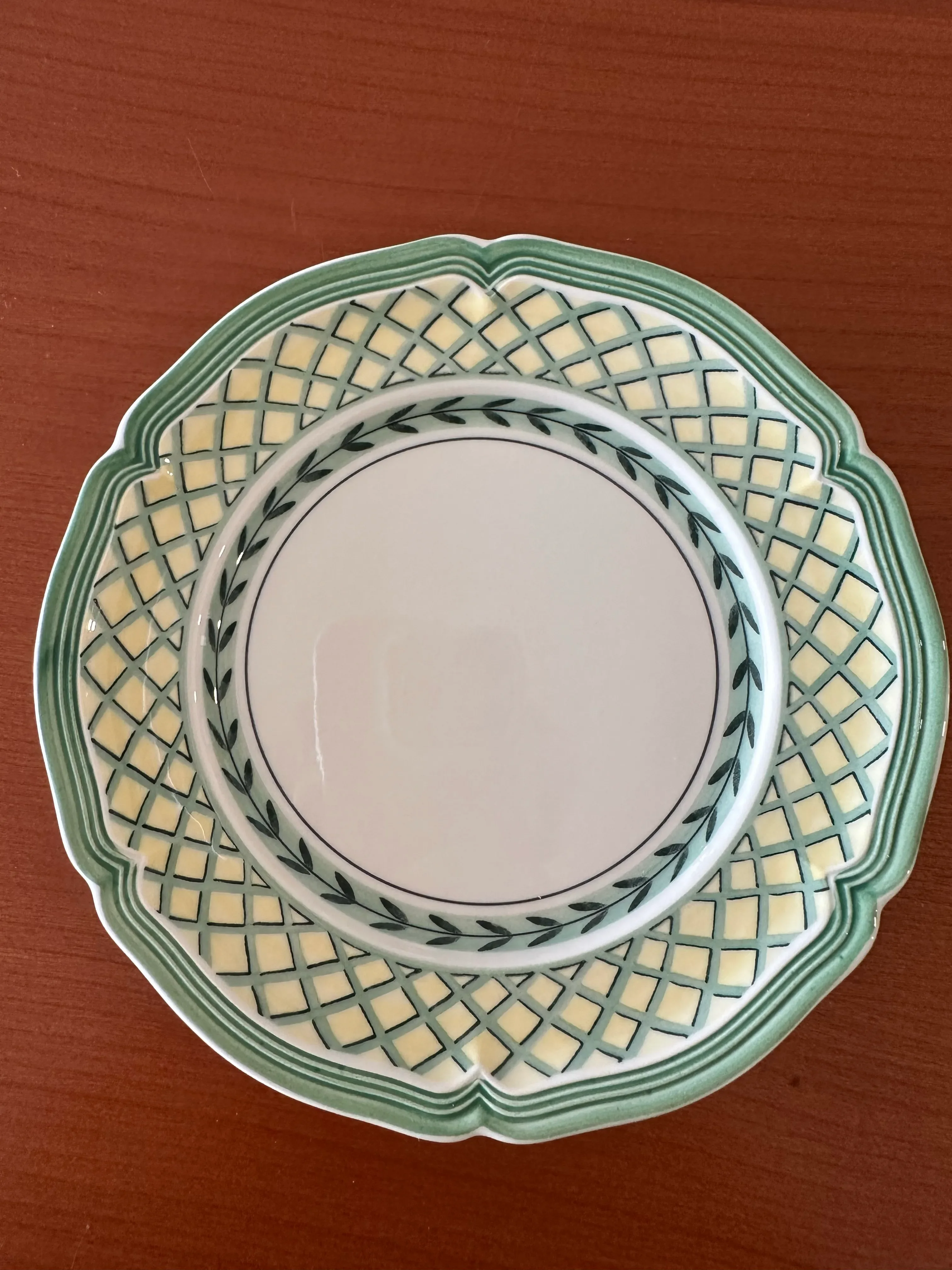 1990s Villeroy and Boch “French Garden Orange” Bread and Breakfast