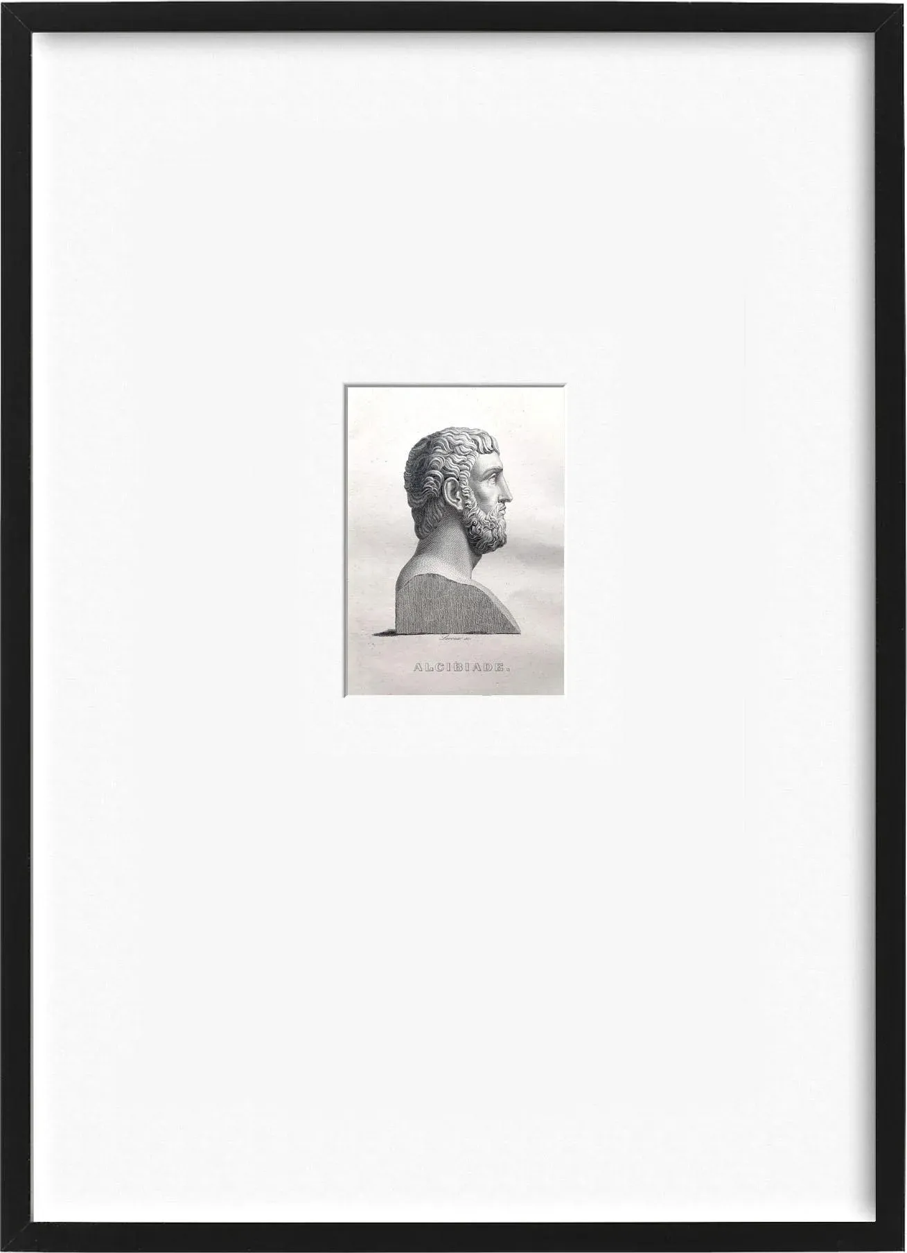 Framed 19th Century French Portrait Etchings - Set of 20