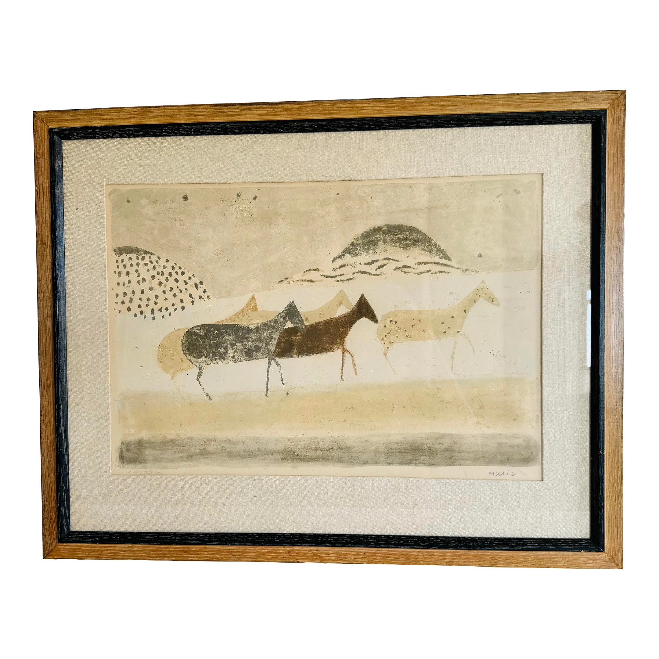 Pierre Frey Street Diptyque Graffiti Pillow CoverCavallini by Zoran Antonio Music Lithograph, 1953