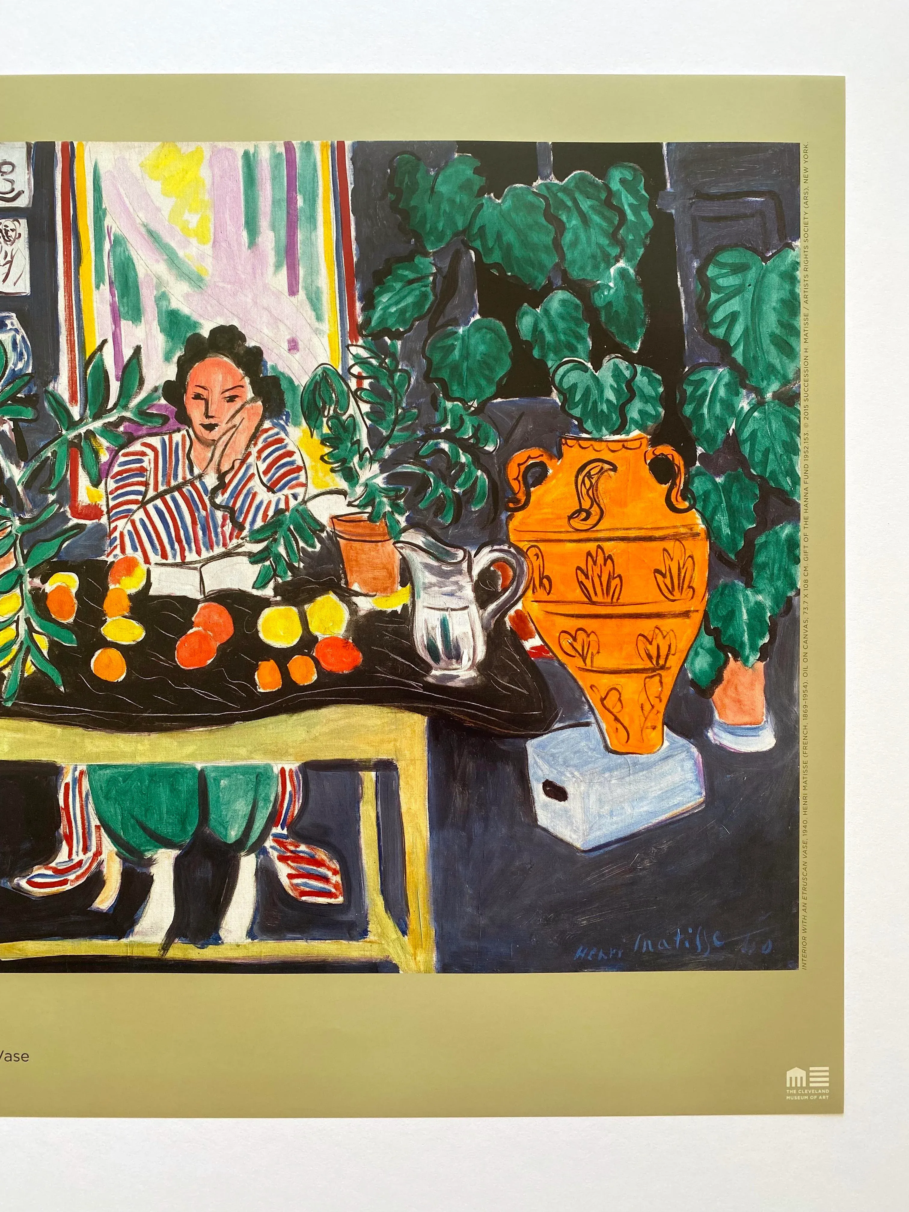 ブラジリエ「THE ITALIAN VASE」静物画 版画 額装 #470-1 henri-matisse-offset-