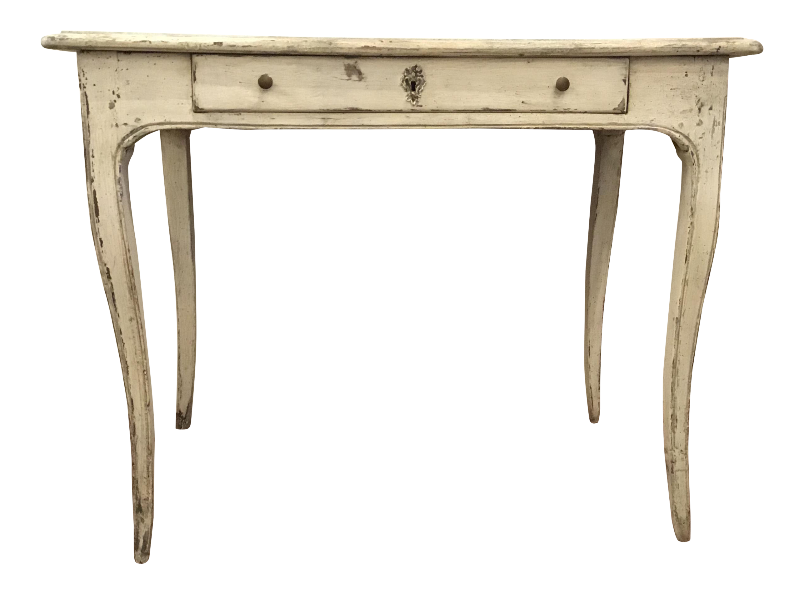 Antique White French Saber Leg Writing Desk Chairish