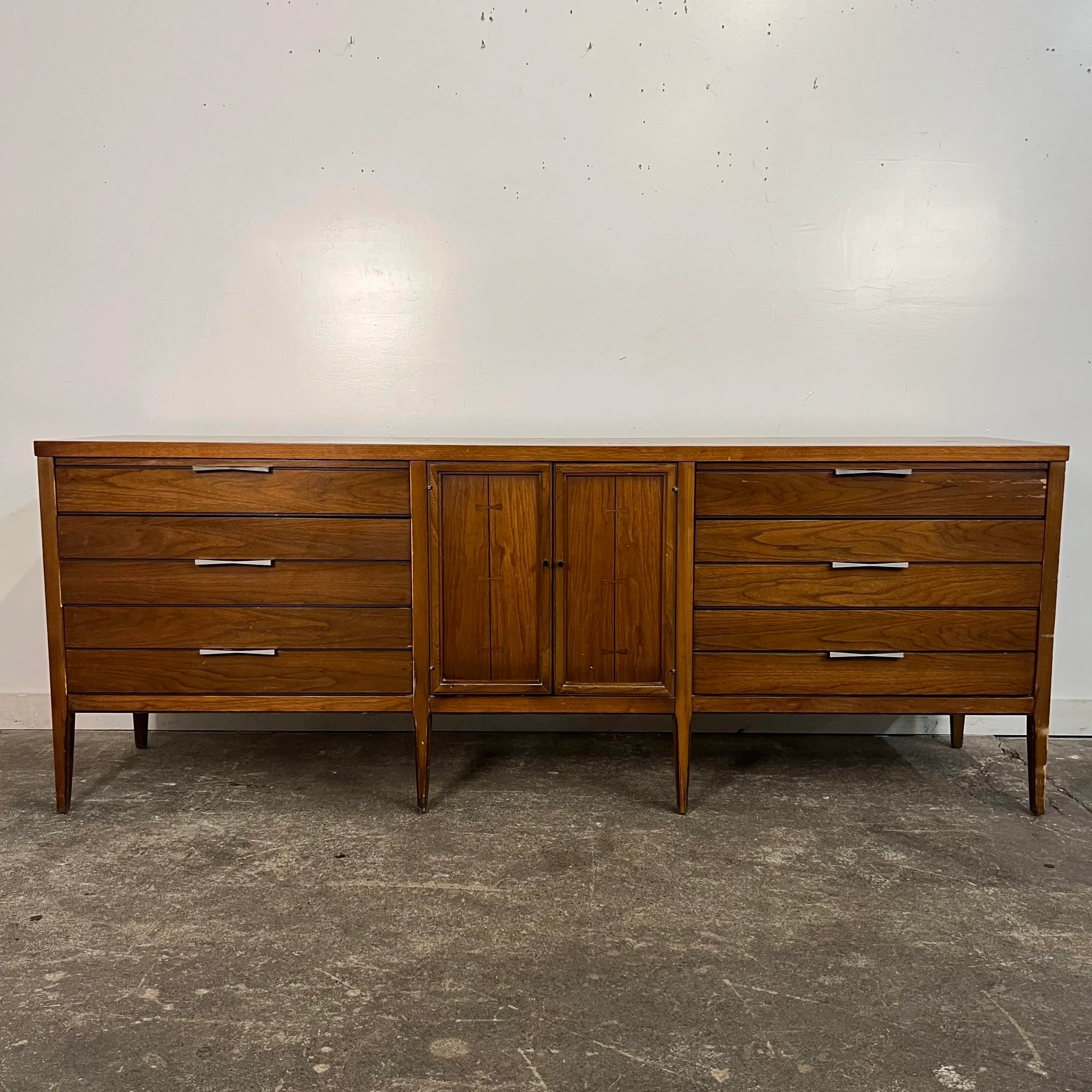 long and low dresser REFINISHED Mid Century Modern Teak & Chrome 9 Drawers, 6 f  Mid Century Modern Toronto Urban Billy drawers are as tough as nails but slide with grace Virginia Rustic Solid Wood Modern
