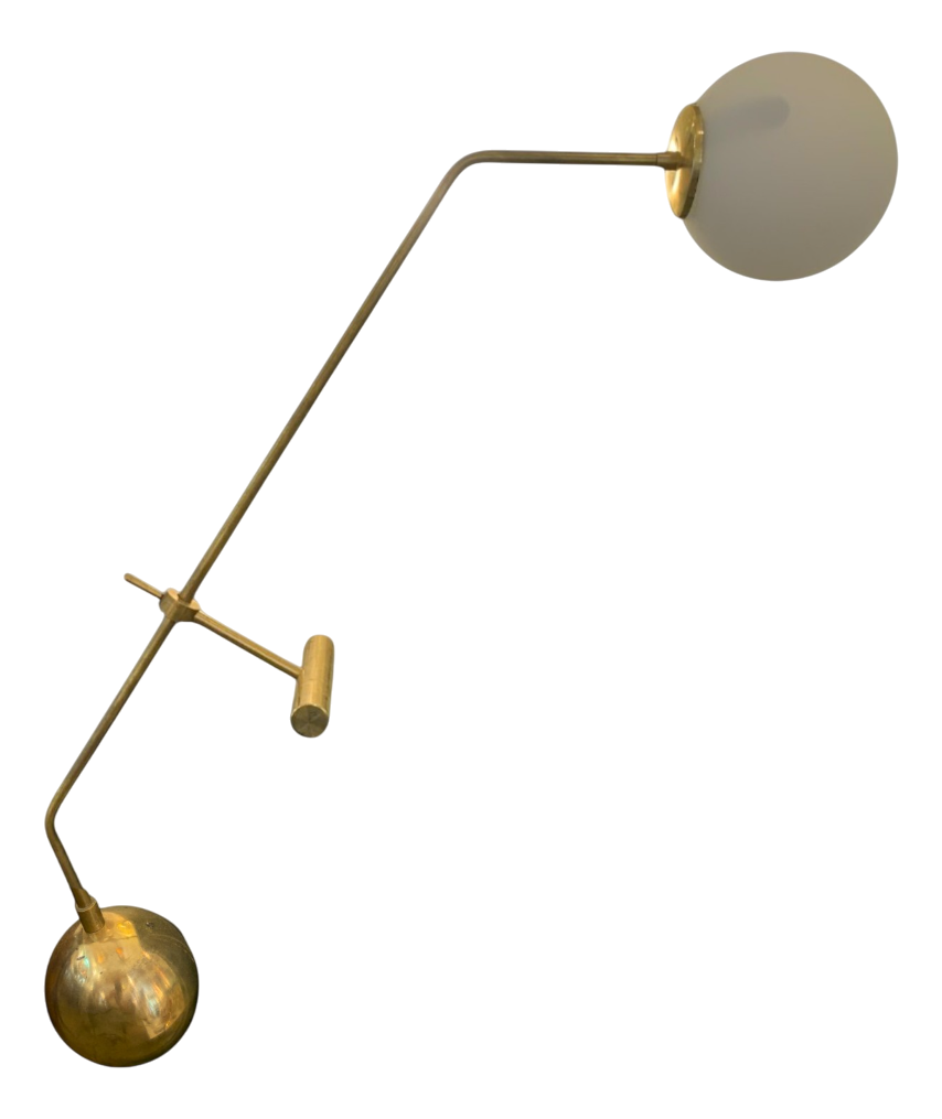 Brass and Murano Glass Table Lamp, 1970s main image 0