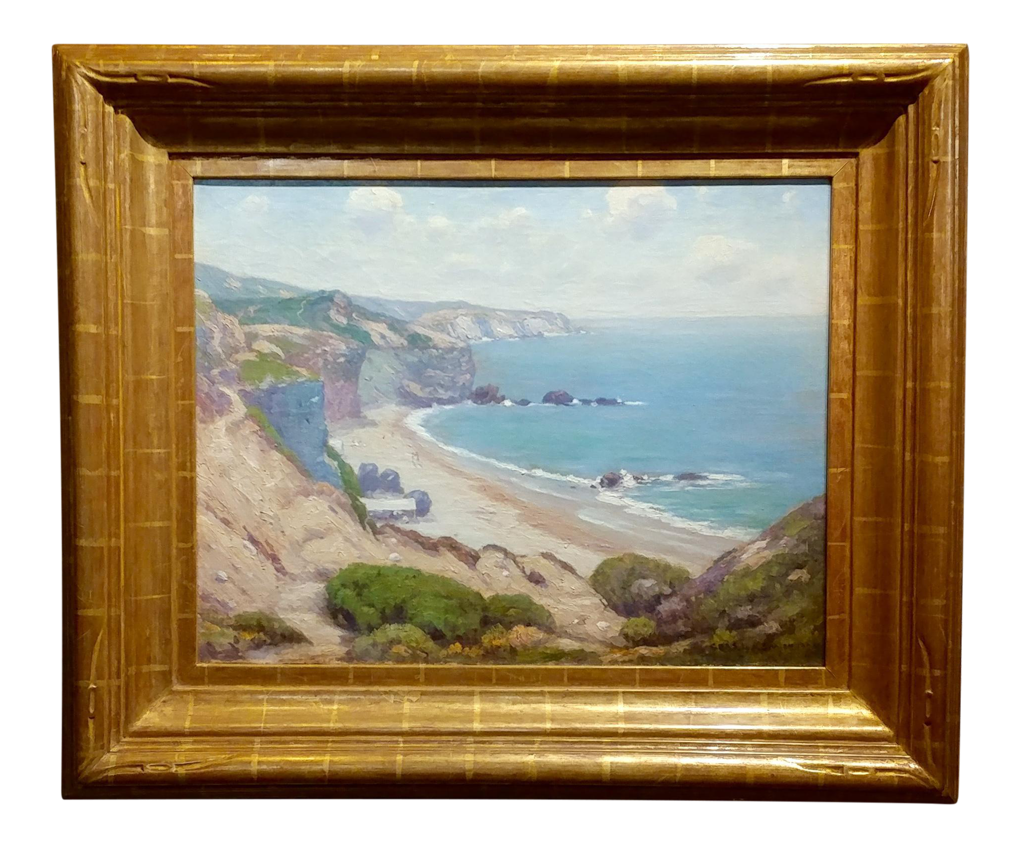 Charles L A Smith Point Dume Malibu California Impressionist Oil Painting 1920s Chairish