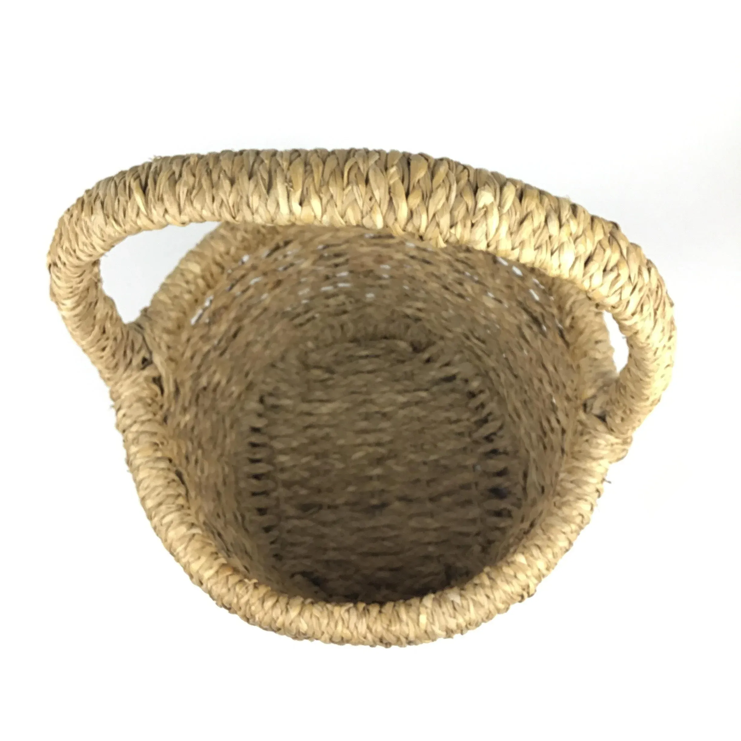 Vintage Large Woven French Seagrass Basket