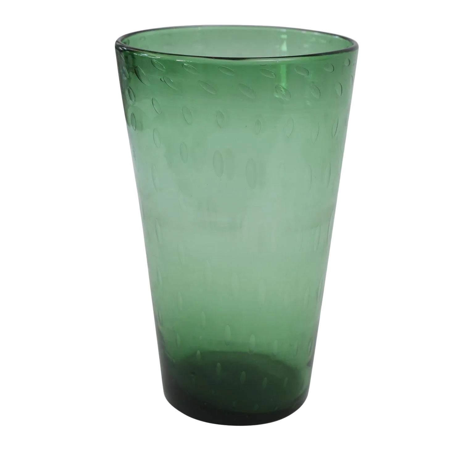 Italian Green Glass Vase Chairish