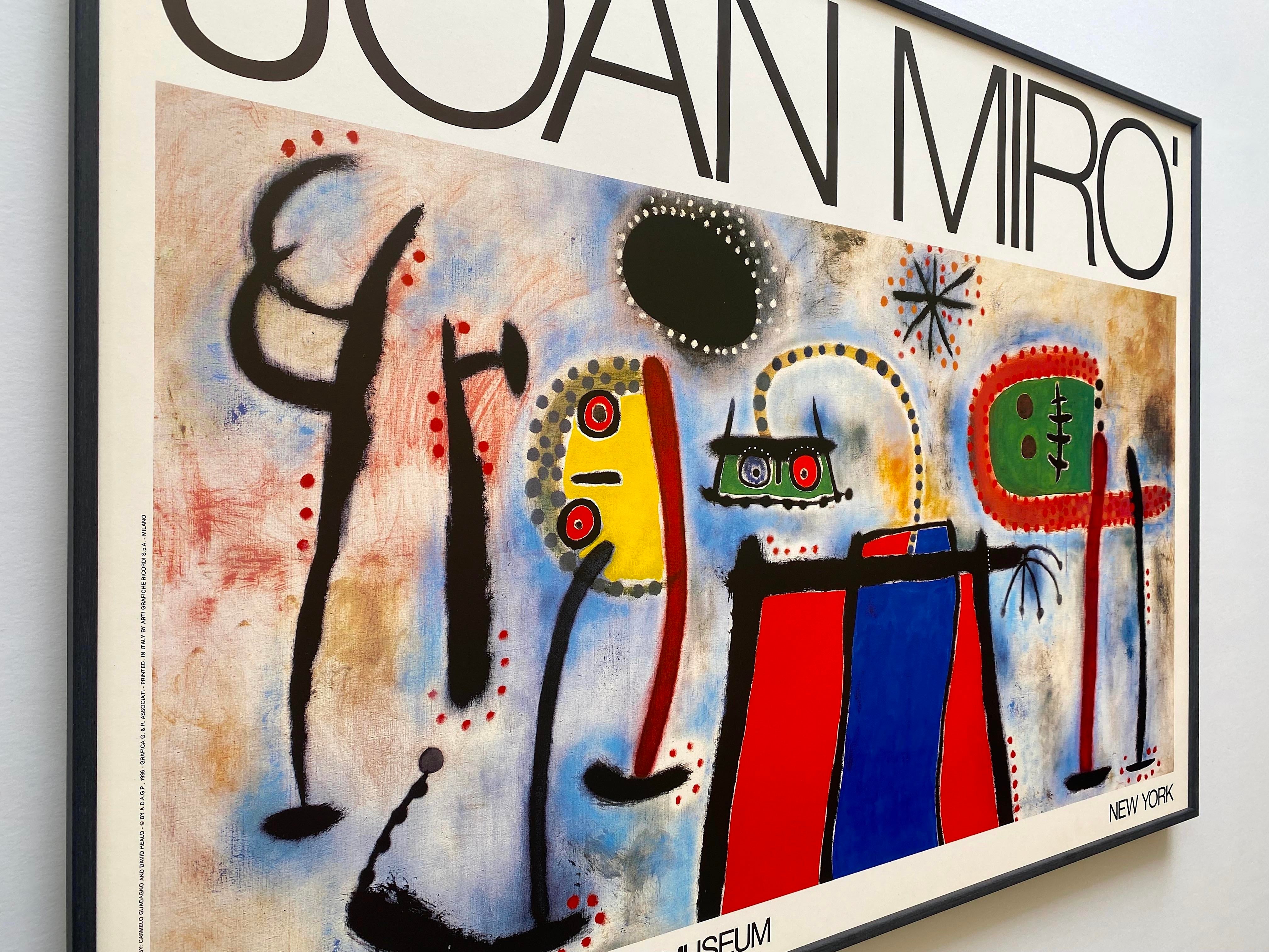 joan miro ヴィンテージ　ポスター joan miro ヴィンテージ ポスター Joan Miro Vintage 1979 Mid
