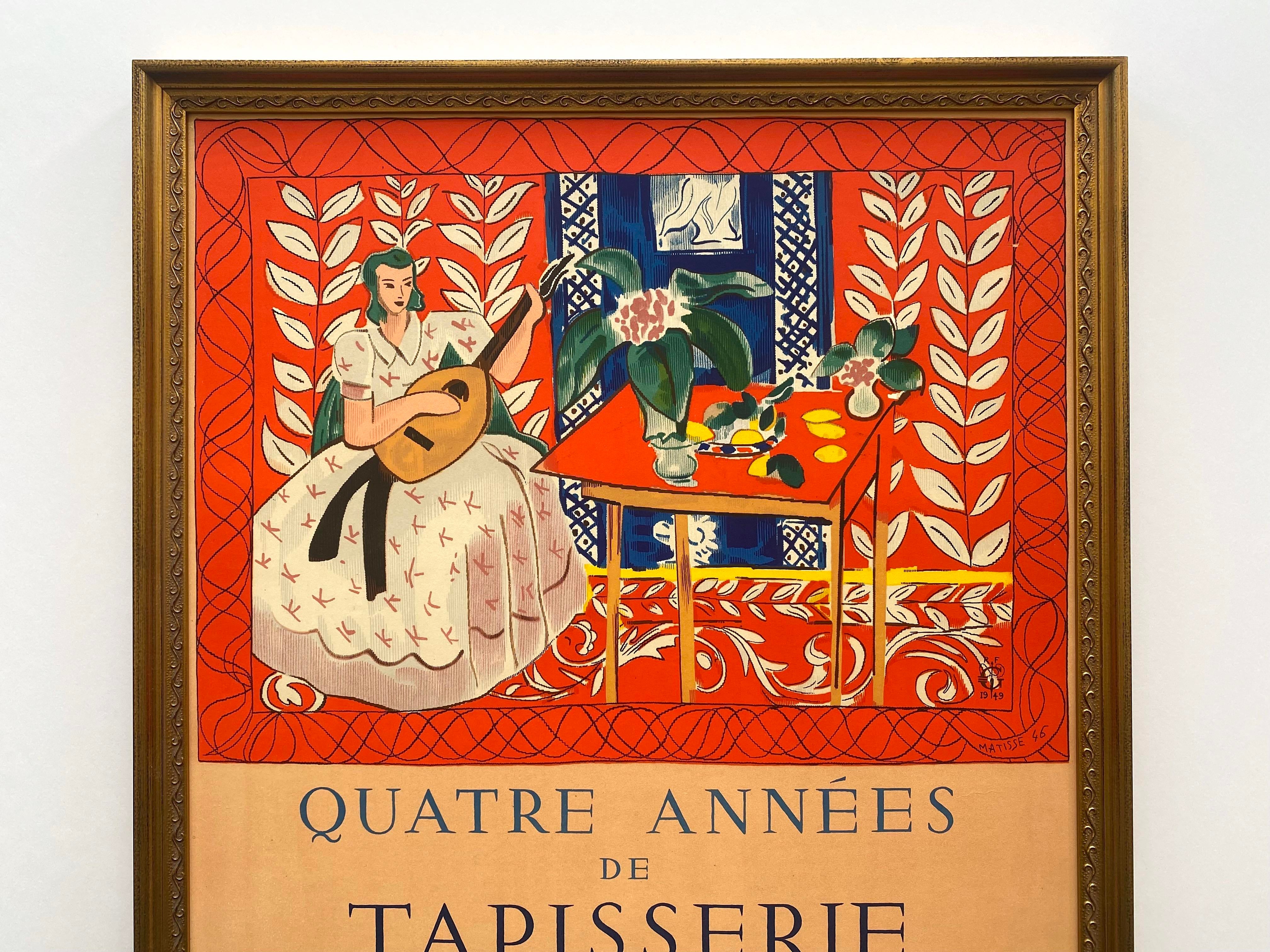 Henri Matisse Vintage 1949 Mourlot Fine Art Lithograph Print