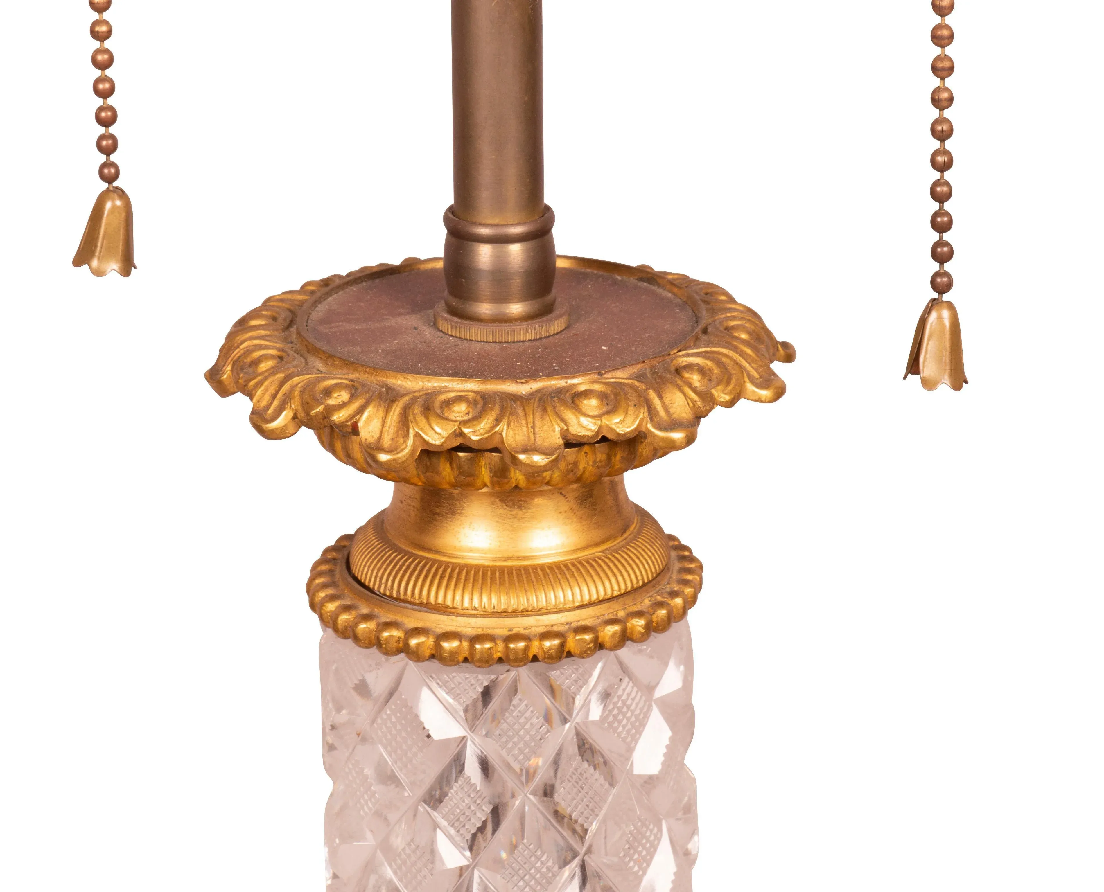 Baccarat Style Cut Glass and Bronze Mounted Table Lamp main image 6