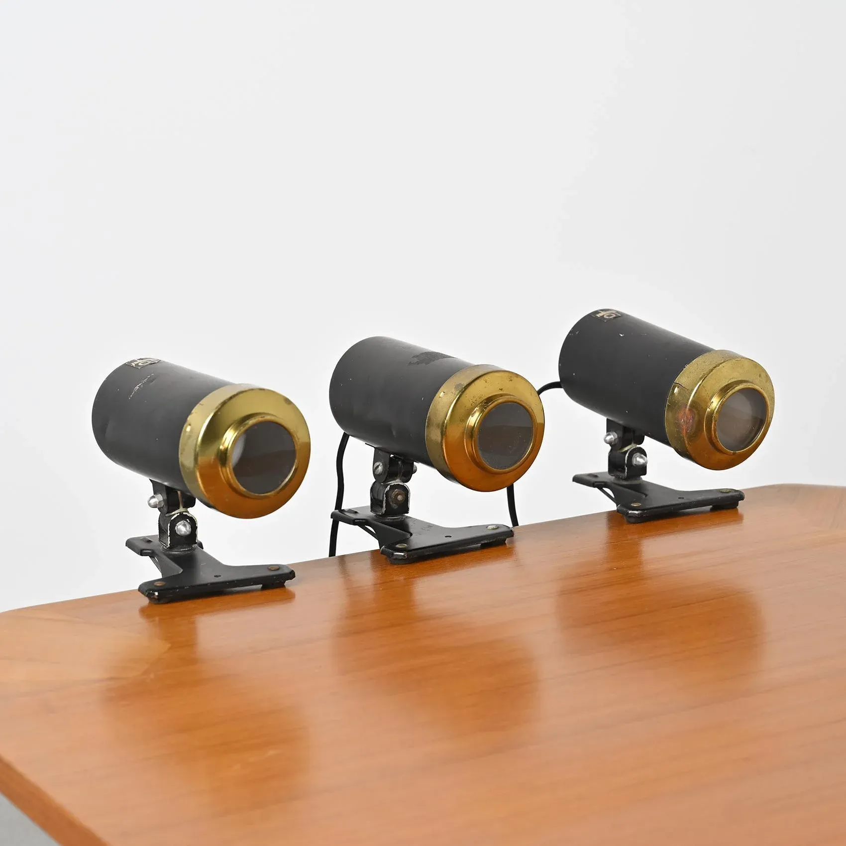 Clip-on Lamps by Jacques Biny for Lita, 1950s, Set of 3