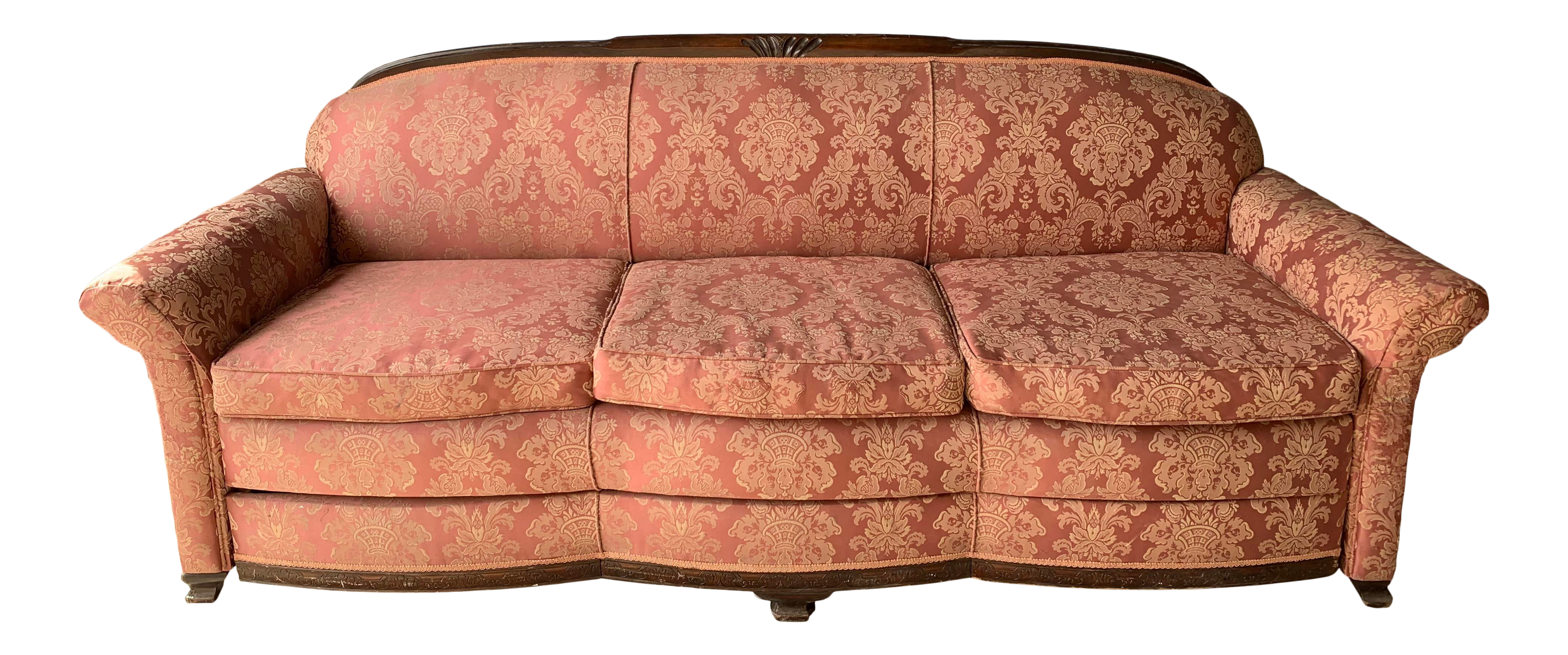 1920s Mohair Sofa | Baci Living Room
