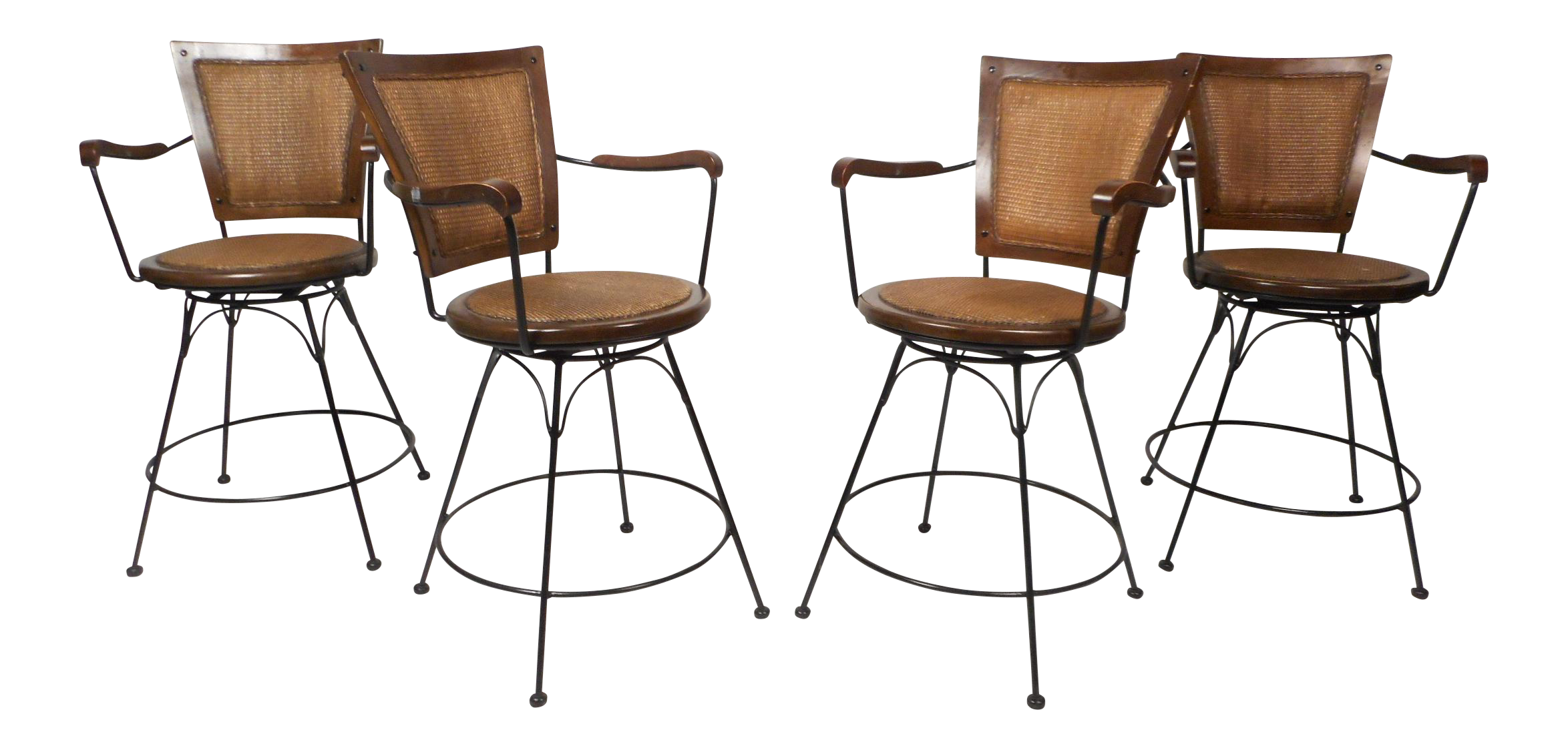 Contemporary Modern Swivel Bar Stools Set of 4 Chairish