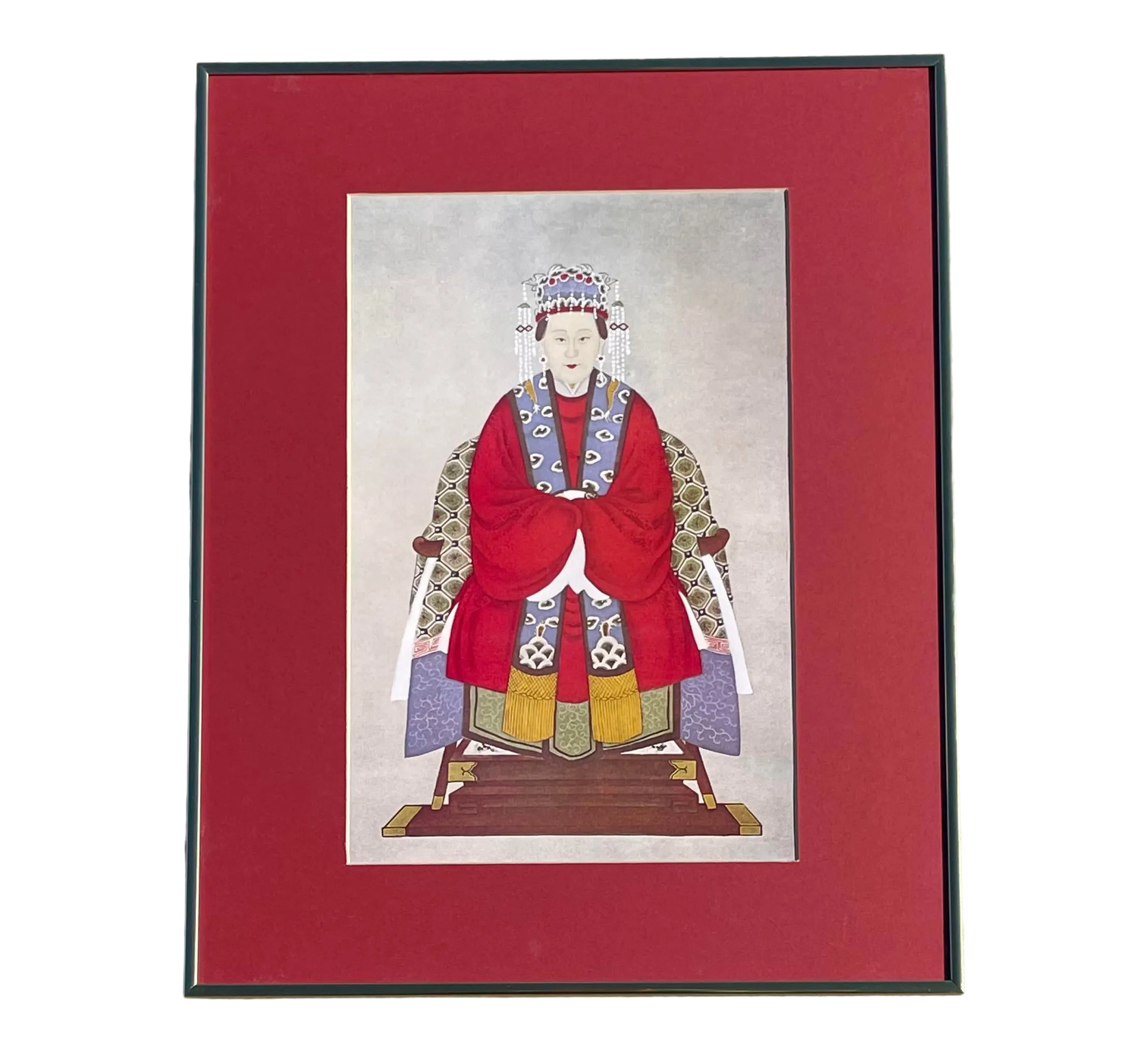 Chinese Ancestral Portrait Framed Print