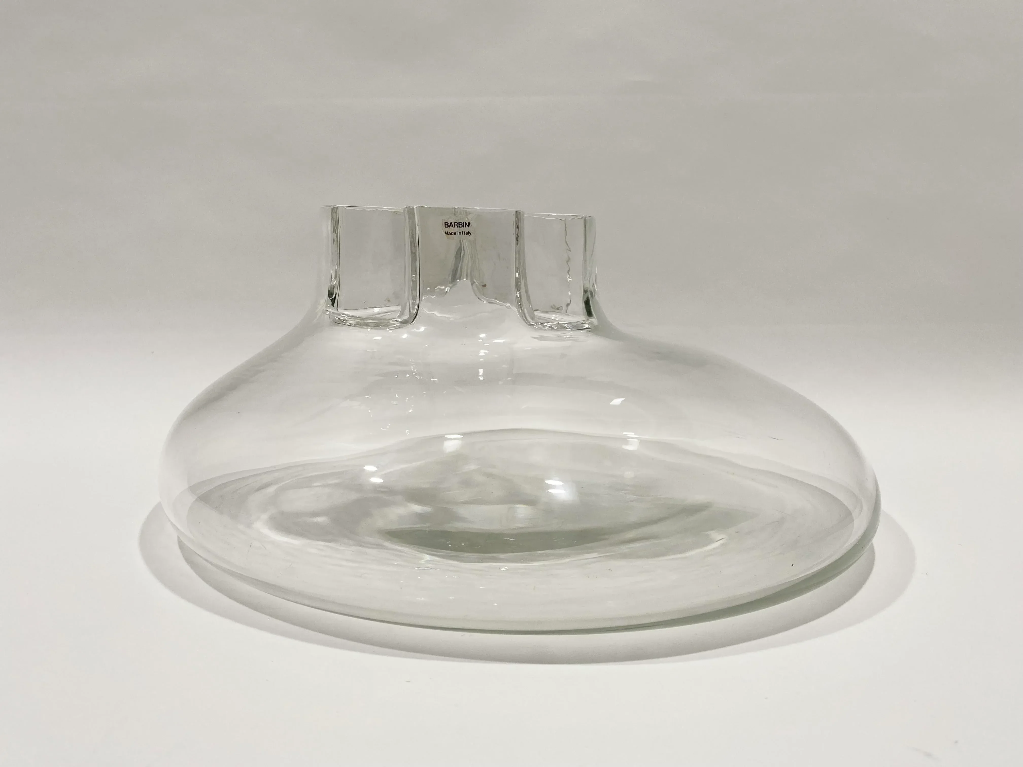 Mid-Century Modern Large Barbini Murano Glass Vase | Chairish