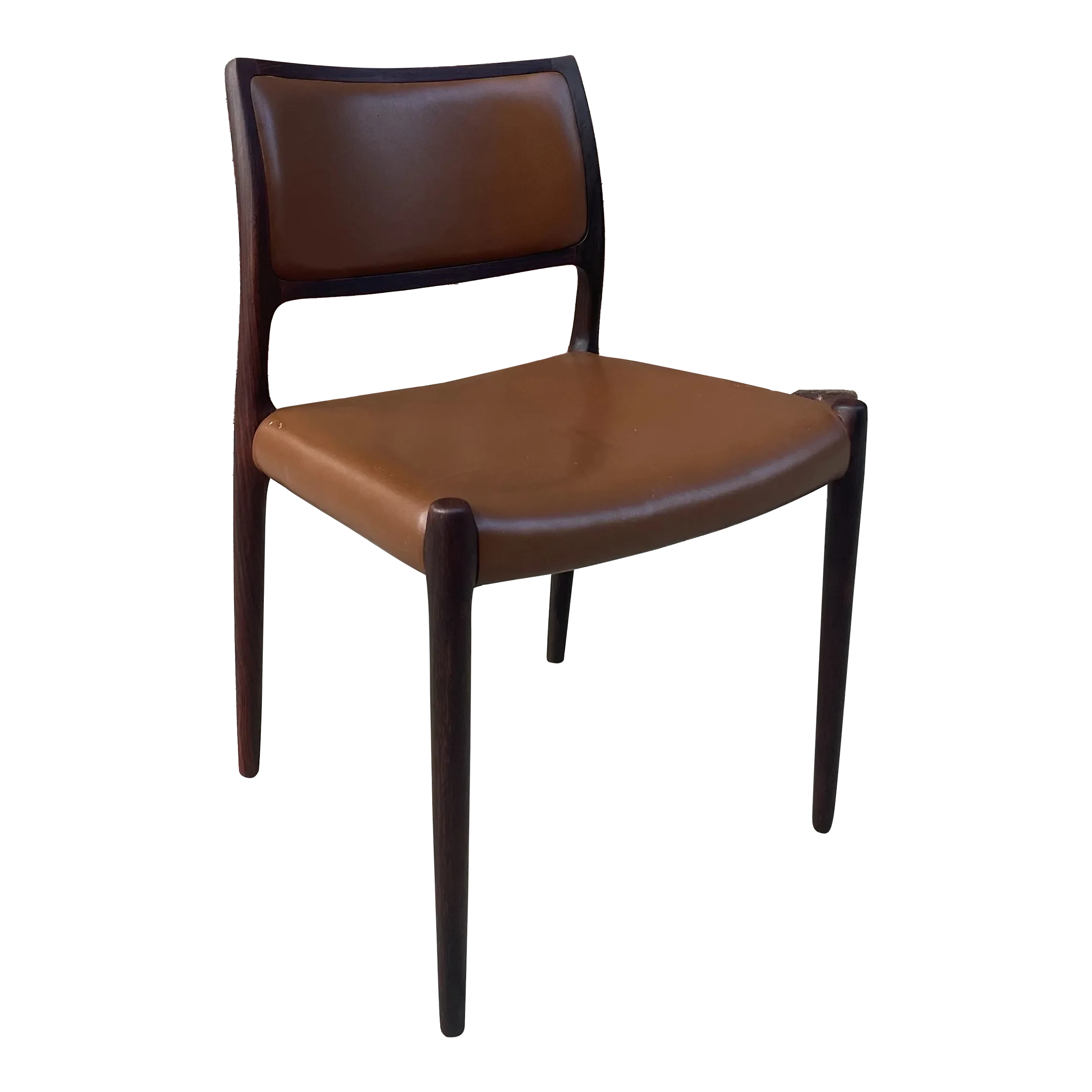 Leather chair j.l.moller 80 デンマーク J L Moller J L モラー NO 80