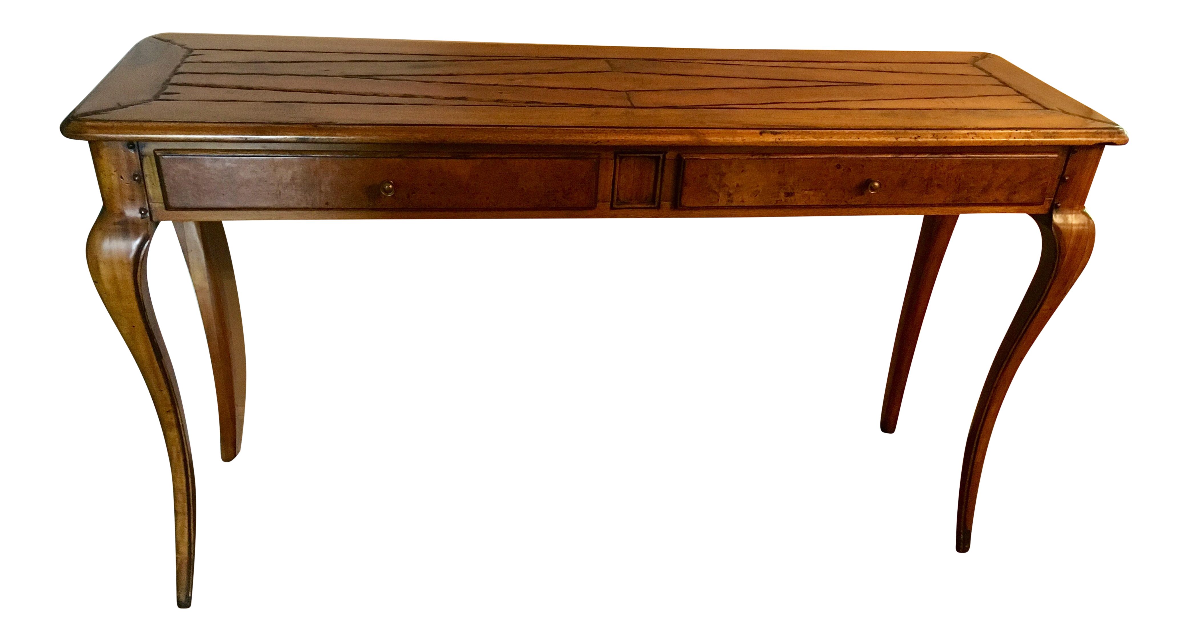 Rustic Solid Wood 2 Drawer Console Table Chairish