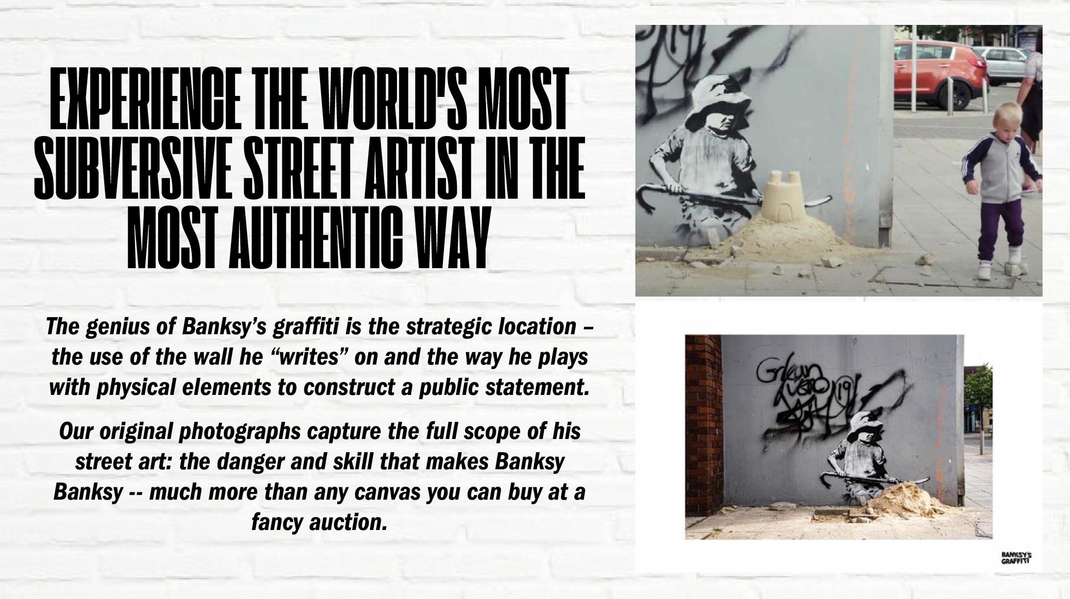 banksy 支援 Banksy's Graffiti Art 