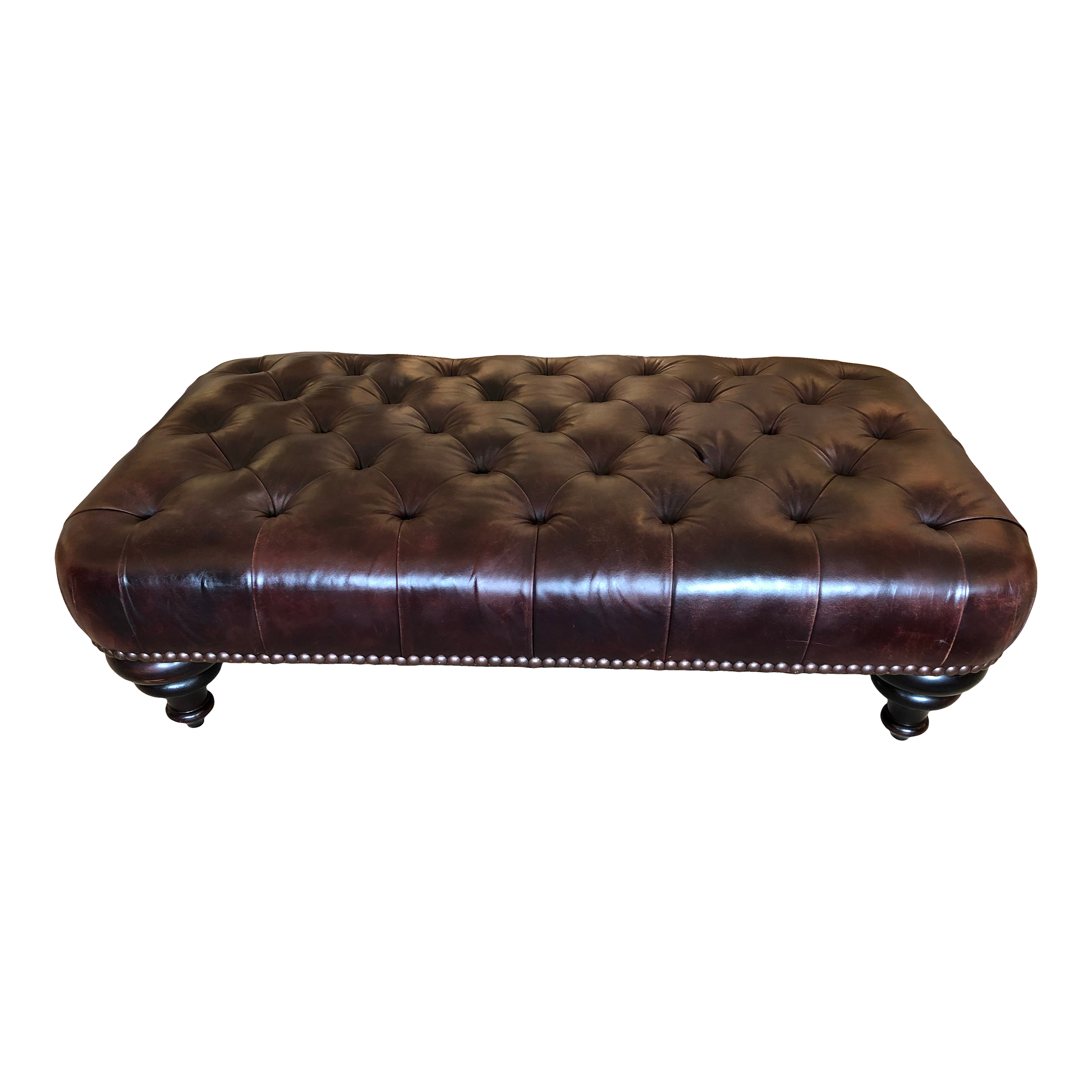 Louis Vuitton Classic leather Stool Square