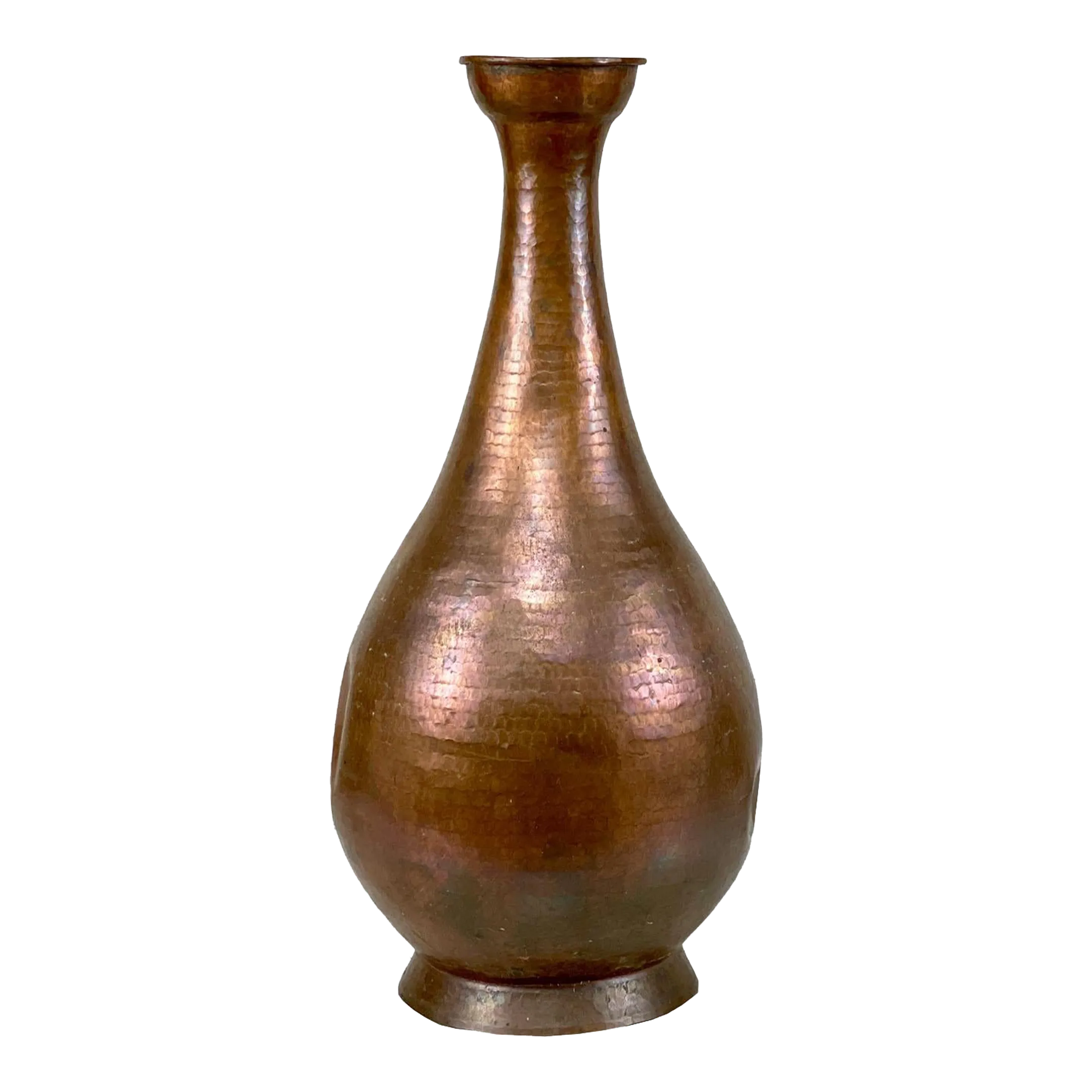 Antique Large Arts & Crafts Hammered Copper Vase Chairish