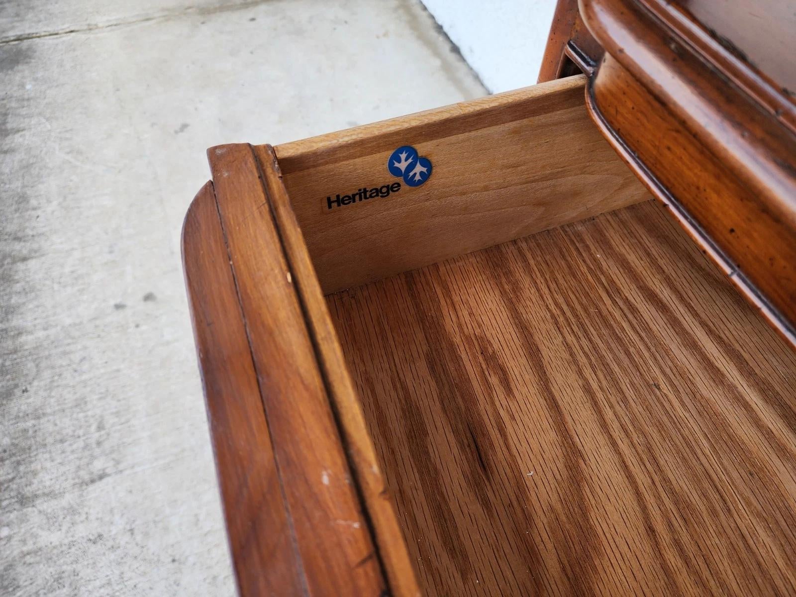 1990s Heritage Chippendale Dresser Chest Blockfront
