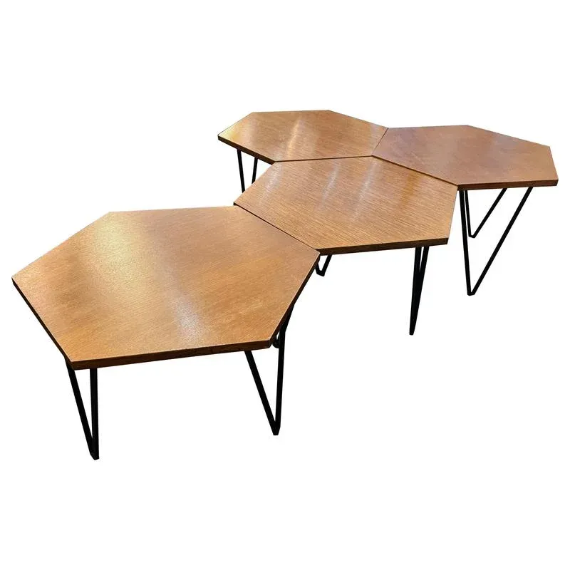 Modular Hexagonal Coffee Tables attributed to Gio Ponti, 1950s