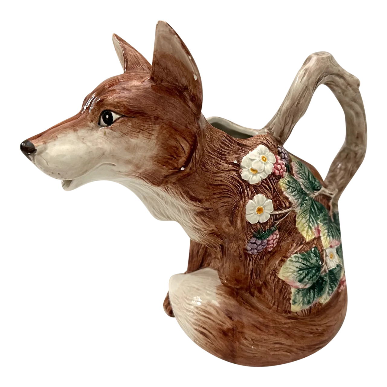 1990 Reynard for Fitz and Floyd Fox Pitcher | Chairish