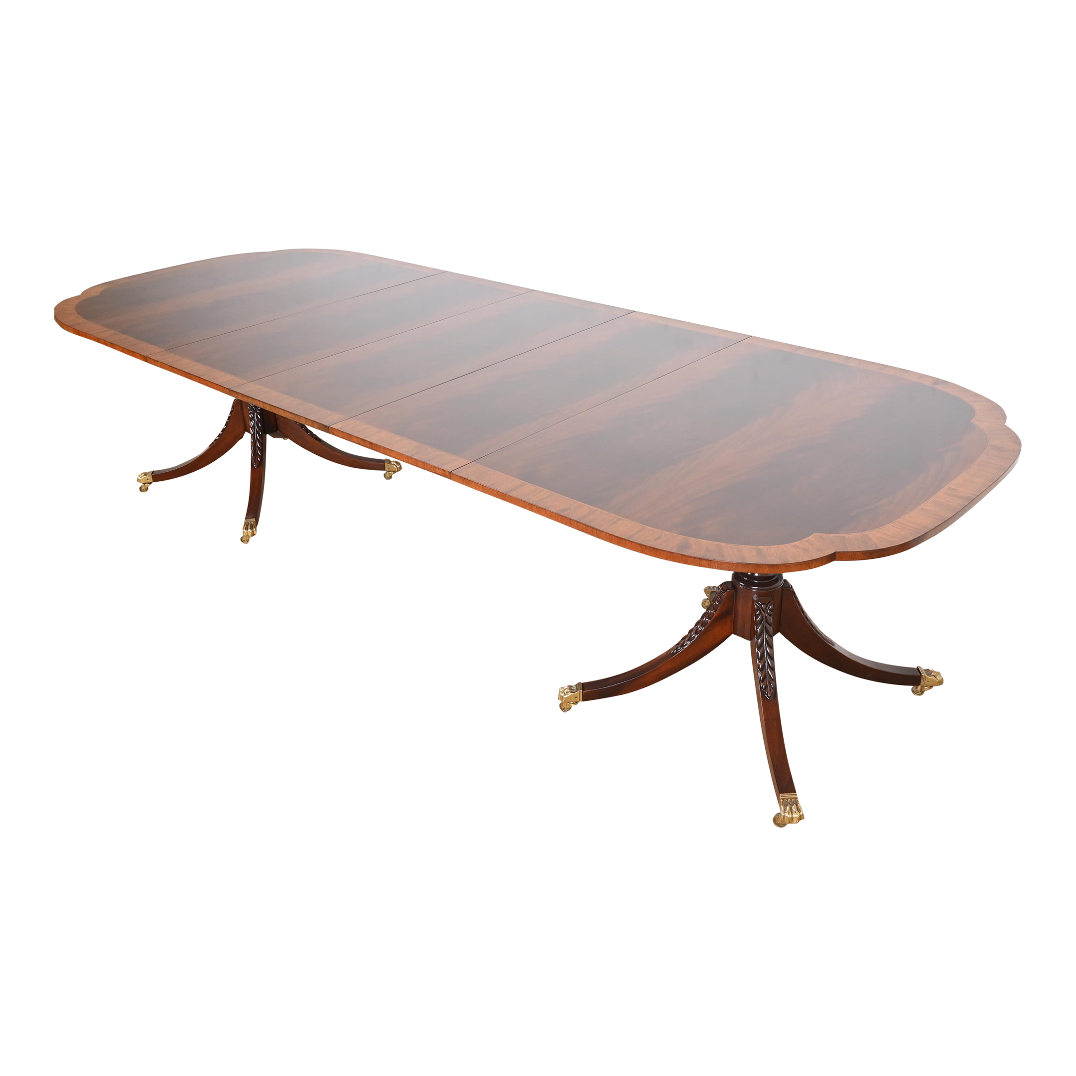 Baker Furniture Historic Charleston Banded Mahogany Double