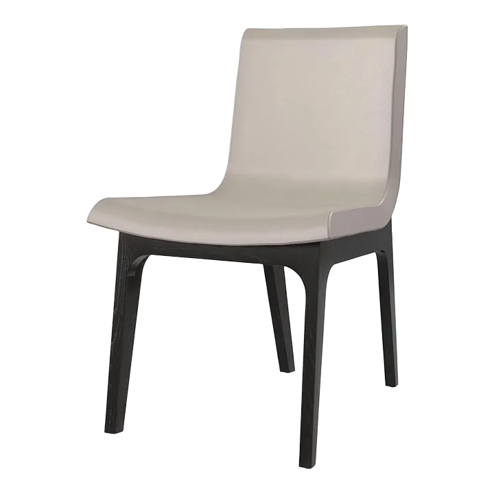 Modern Leather Dining Chair | Chairish