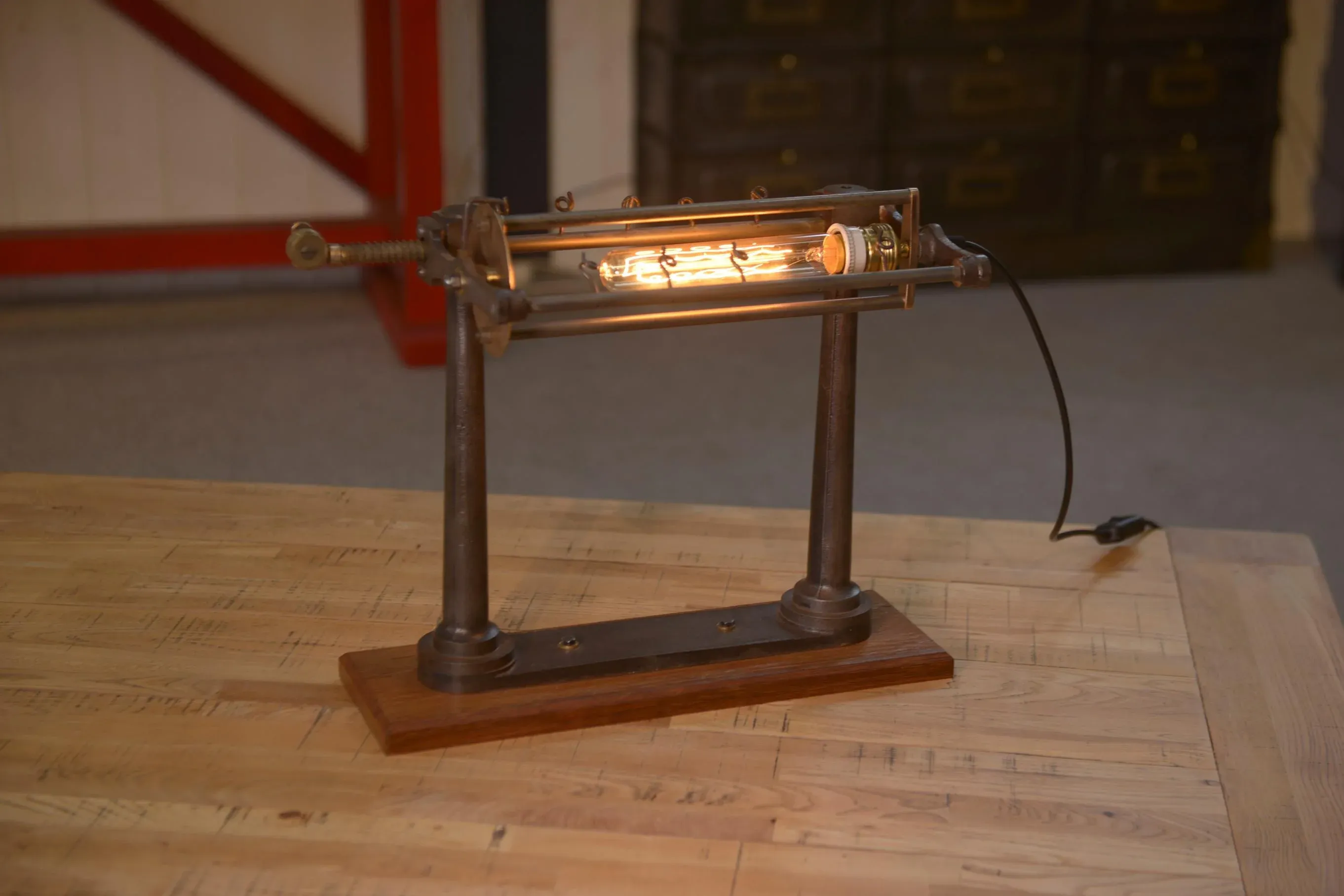 Industrial Loom Lamp, 1950s main image 3