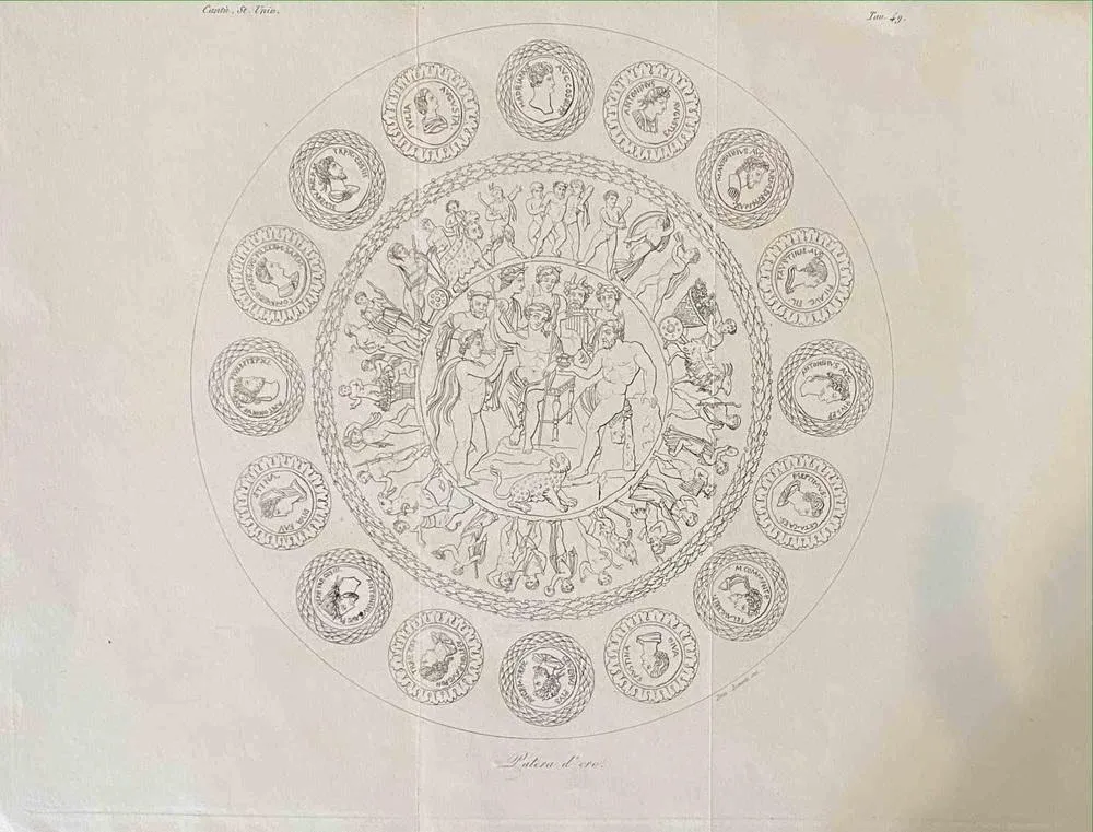 Domenico Klemi Bonatti, Patera d\'Oro, Etching, 1850s