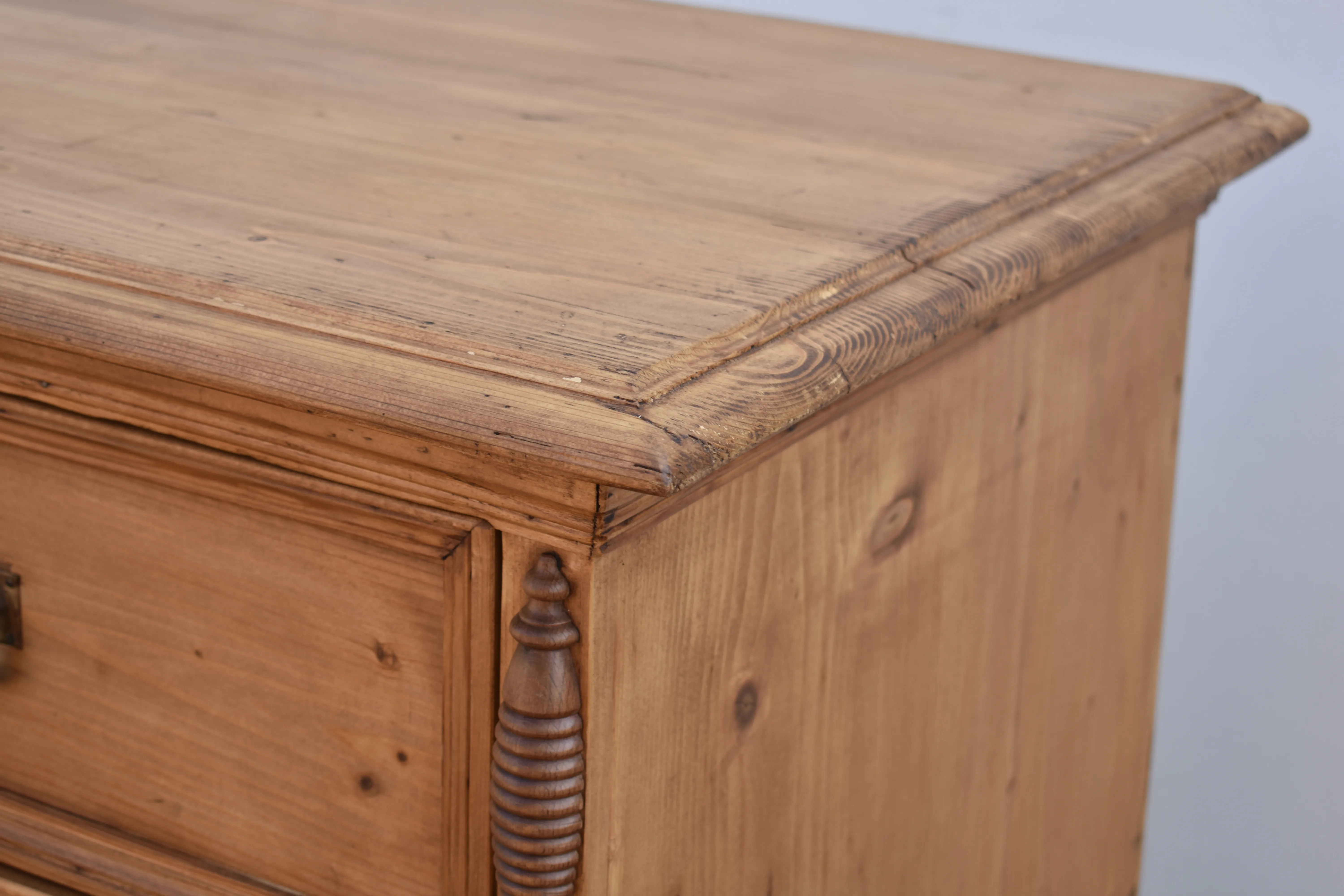 Pine Chest of Five Drawers, Hungary, Circa 1880