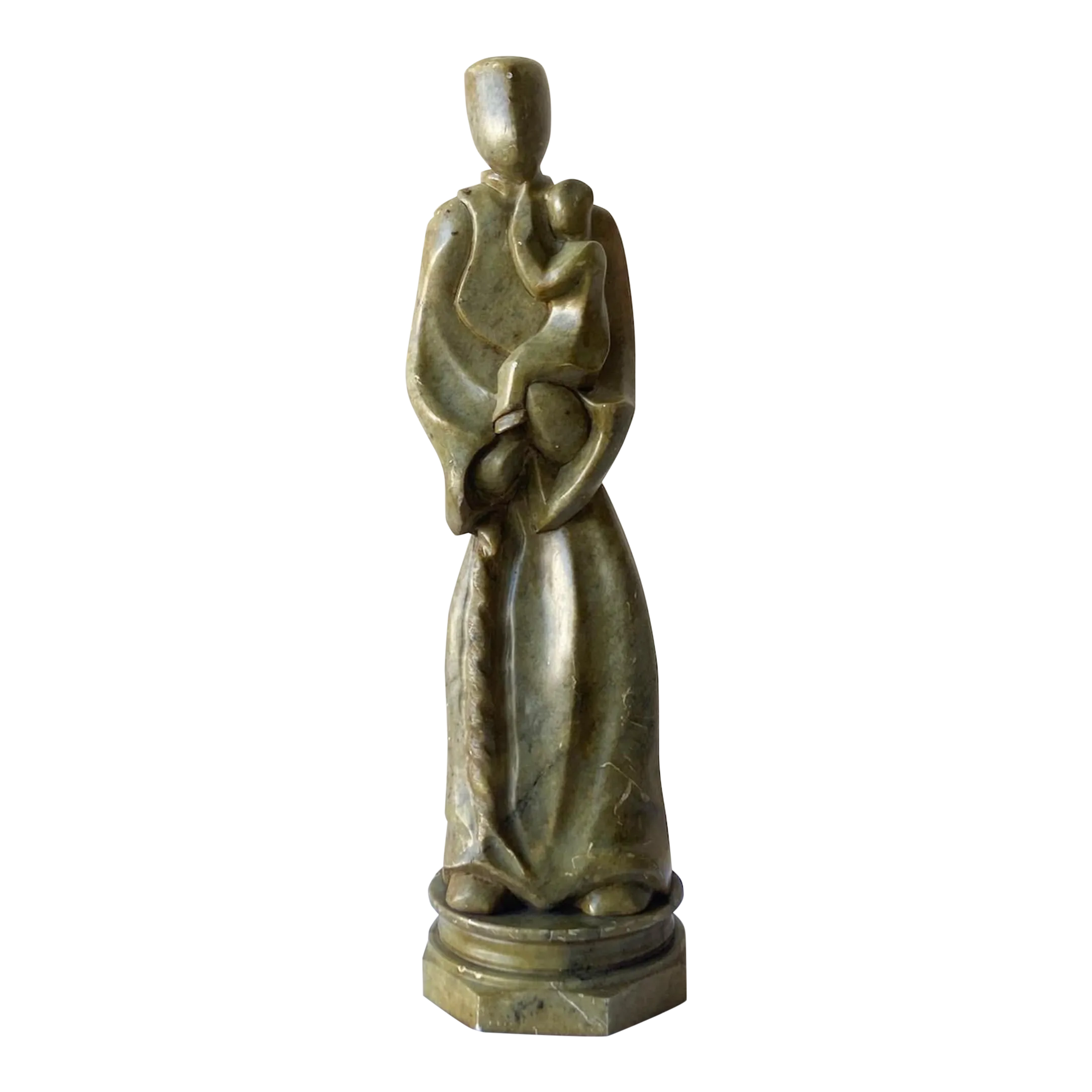 Vintage Marble Sculpture of St. Anthony and Child Chairish