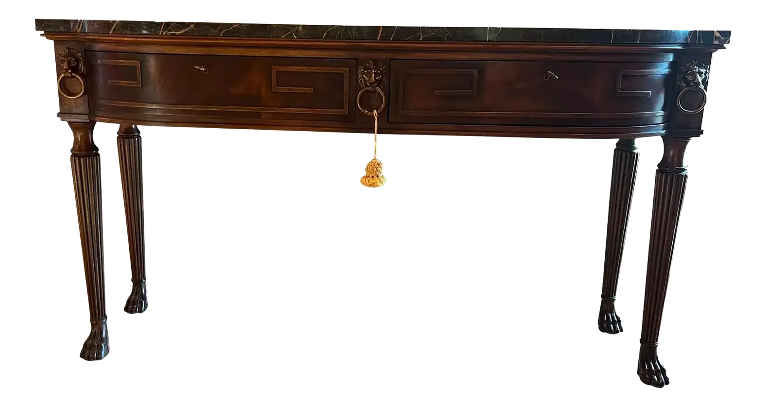 Henredon Natchez Collection Marble Top Console Server Table
