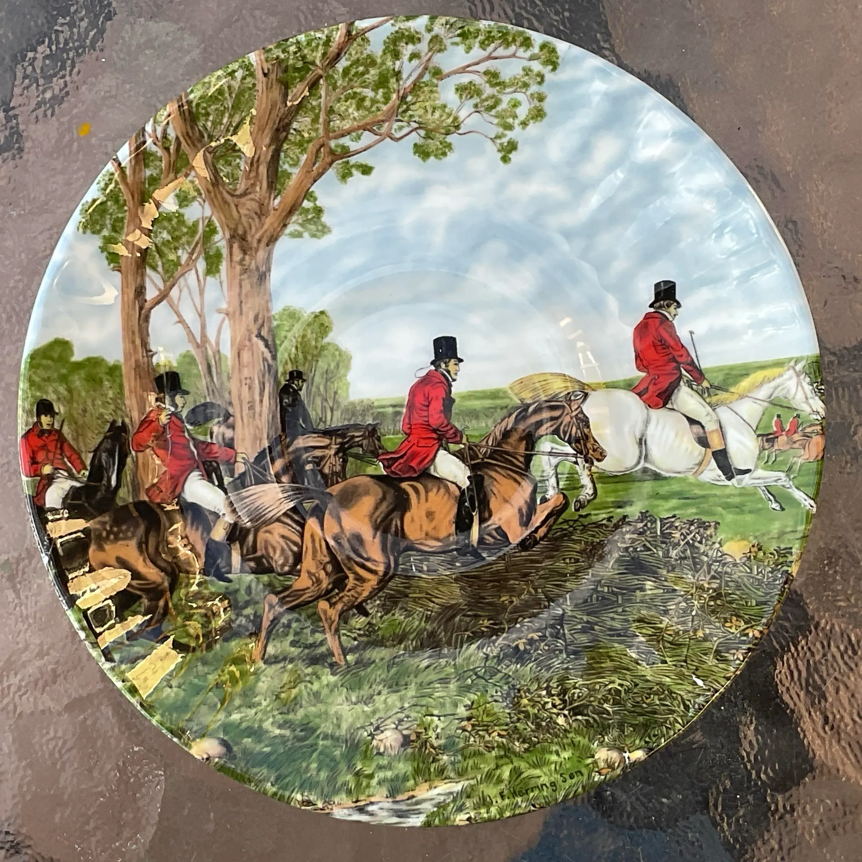 【希少品】英国製　フィンズベリー★Hunting Scenes★プレート6枚 1990s Wedgwood Hunting Scenes Teacup and Saucer | Chairish
