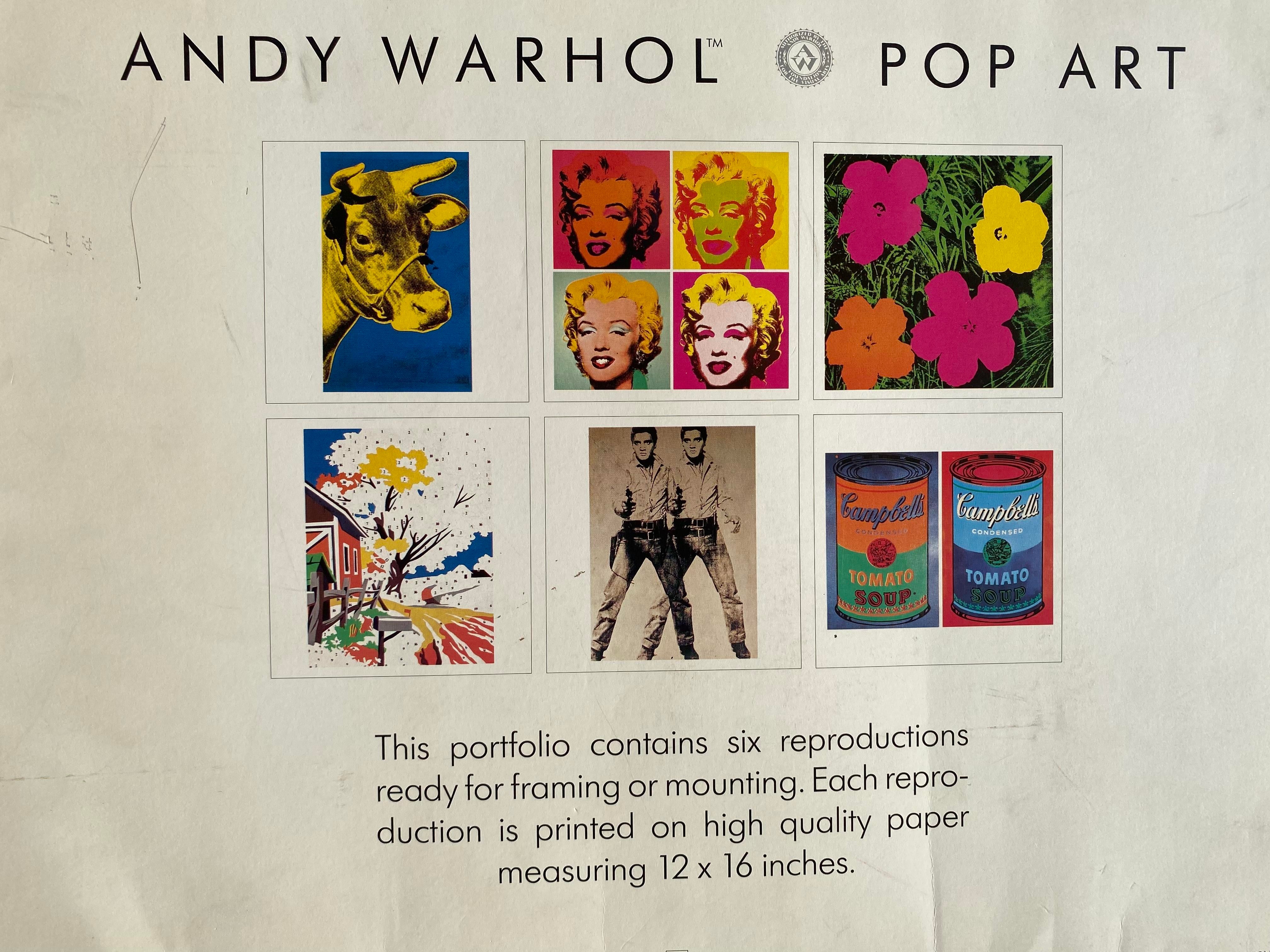 ANDY WARHOL POP ART ポートフォリオ Andy Warhol Estate Vintage 1989 