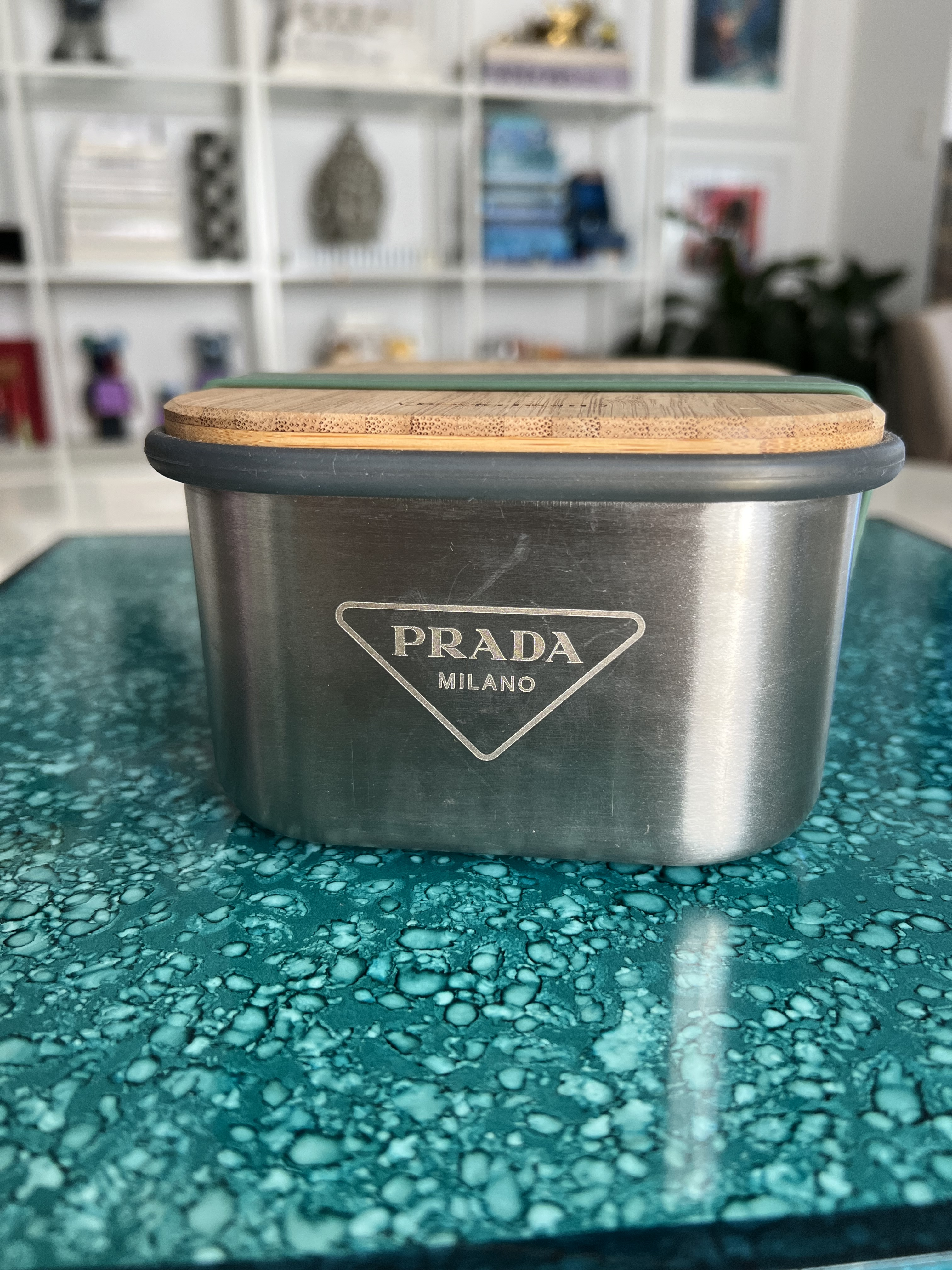 Prada Lunchbox and Cutlery Set | Chairish