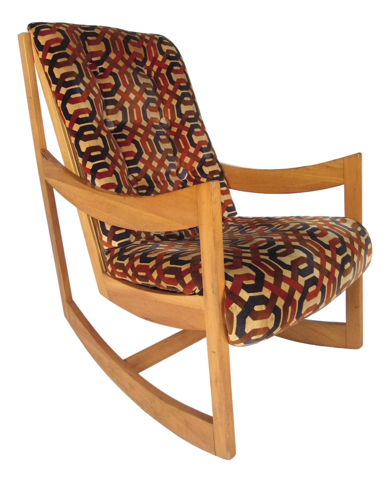 1970s Danish Modern Teak Rocking Chair