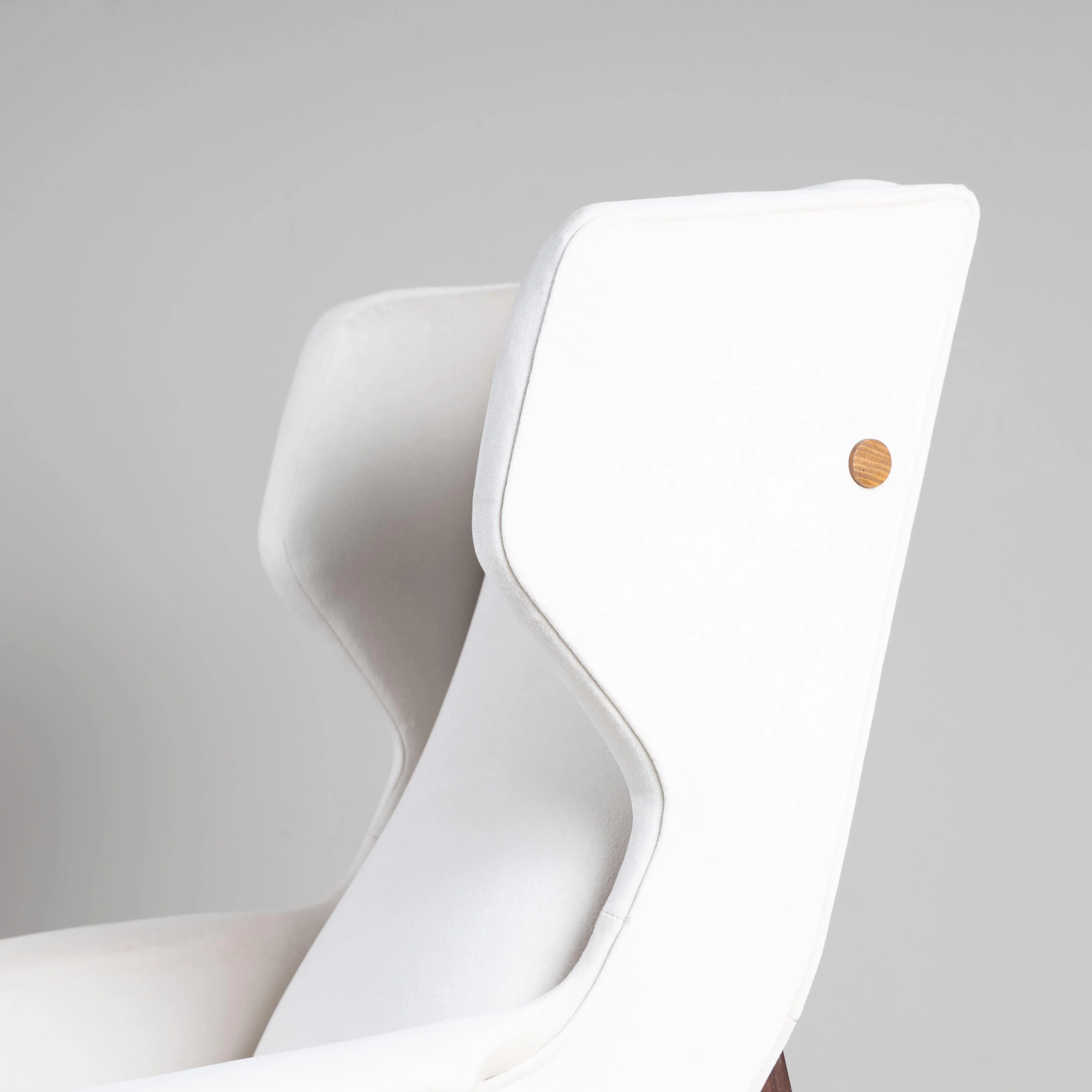 Mod. 877 Armchair and Pouf by Gianfranco Frattini for Cassina, 1959, Set of 2