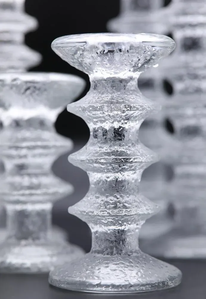 Festivo Candleholders in Glass by Timo Sarpaneva for Iittala
