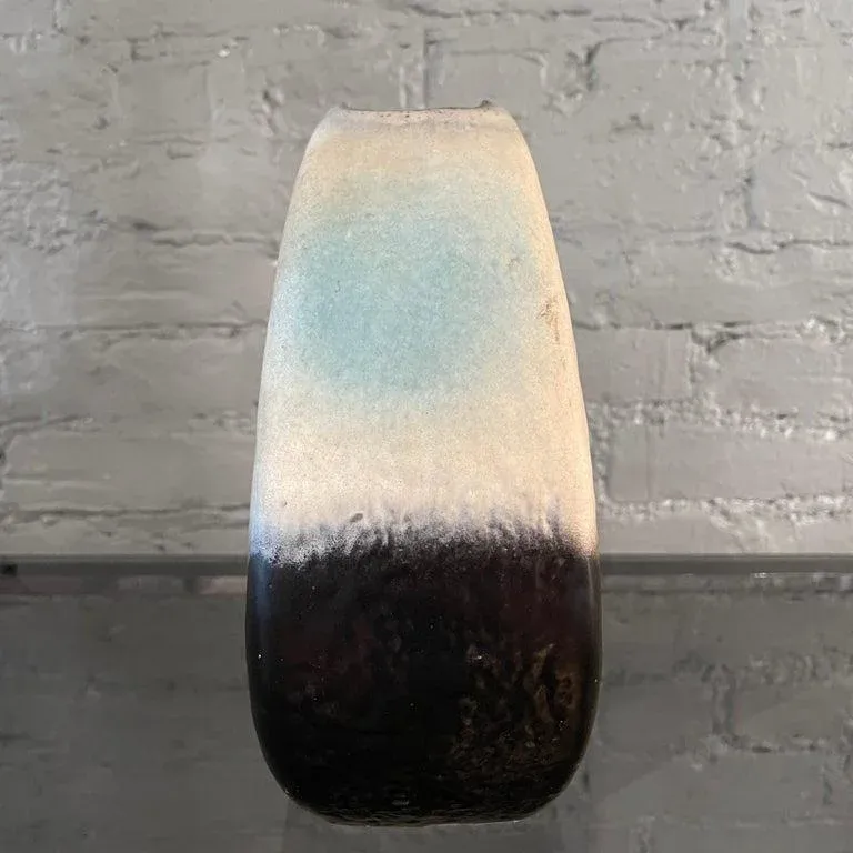 1960s German Fat Lava Vase by Dümler & Breiden Polar 1960s German Fat Lava Vase by Dümler & Breiden Polar