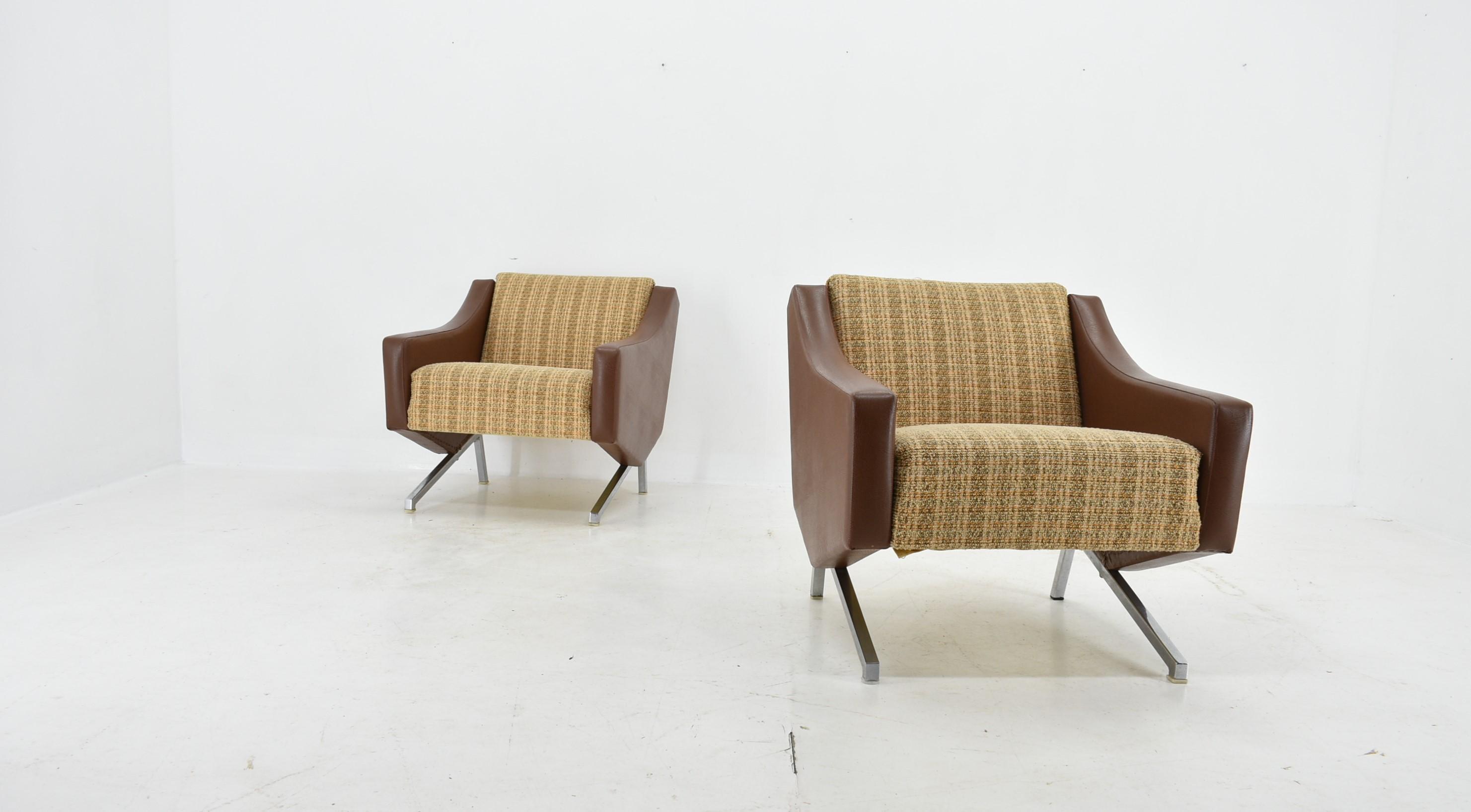 Set of Italian Armchairs, 1960s