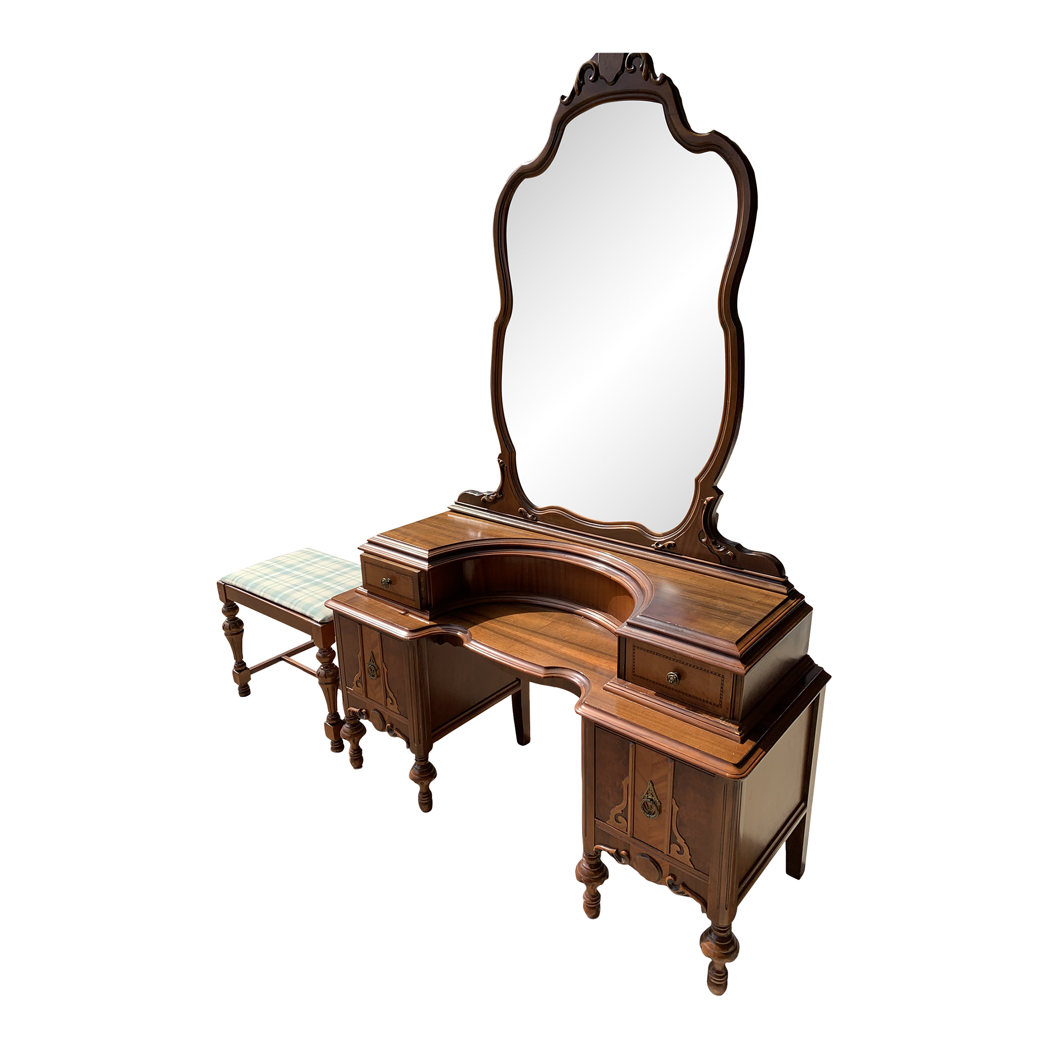 1940s Vintage Vanity With Bench Chairish