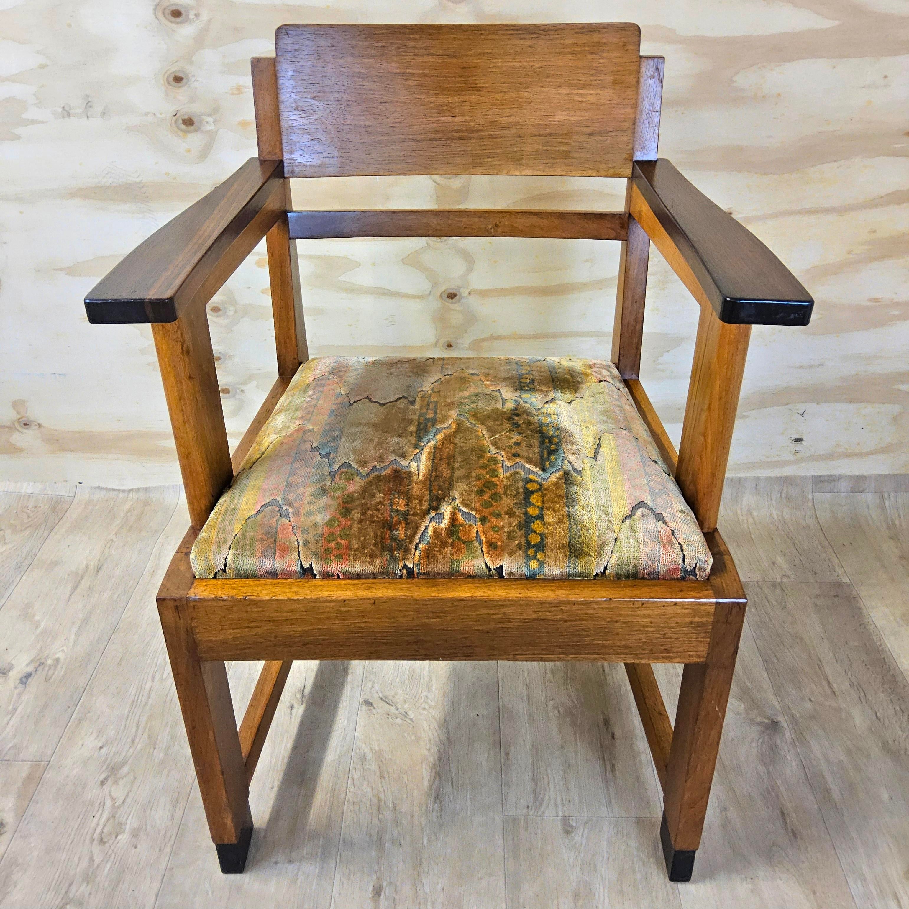 Chair Vintage School chair Netherlands oak