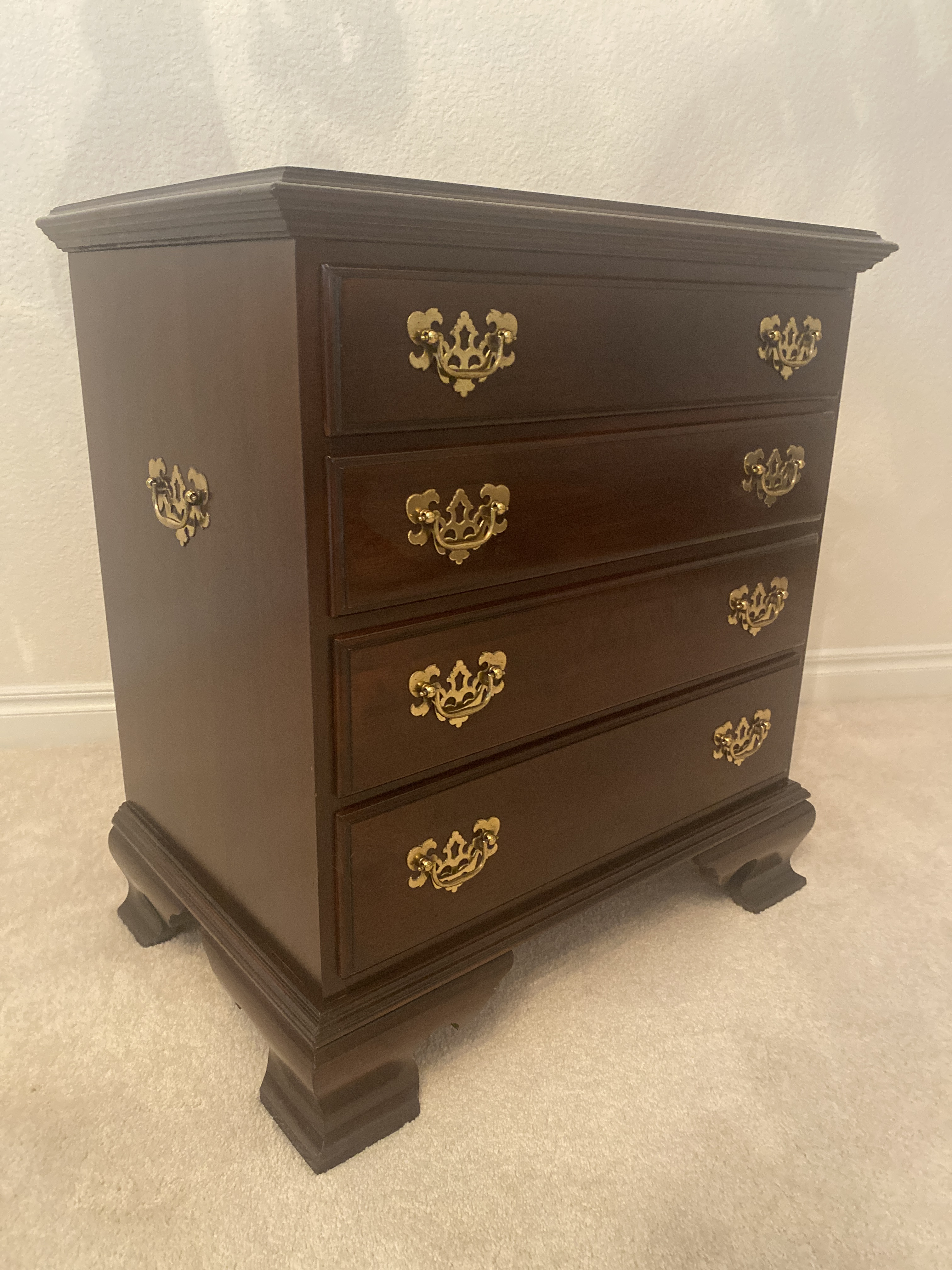 Late 20th Century Ethan Allen Georgian Court Cherry Wood Bedside