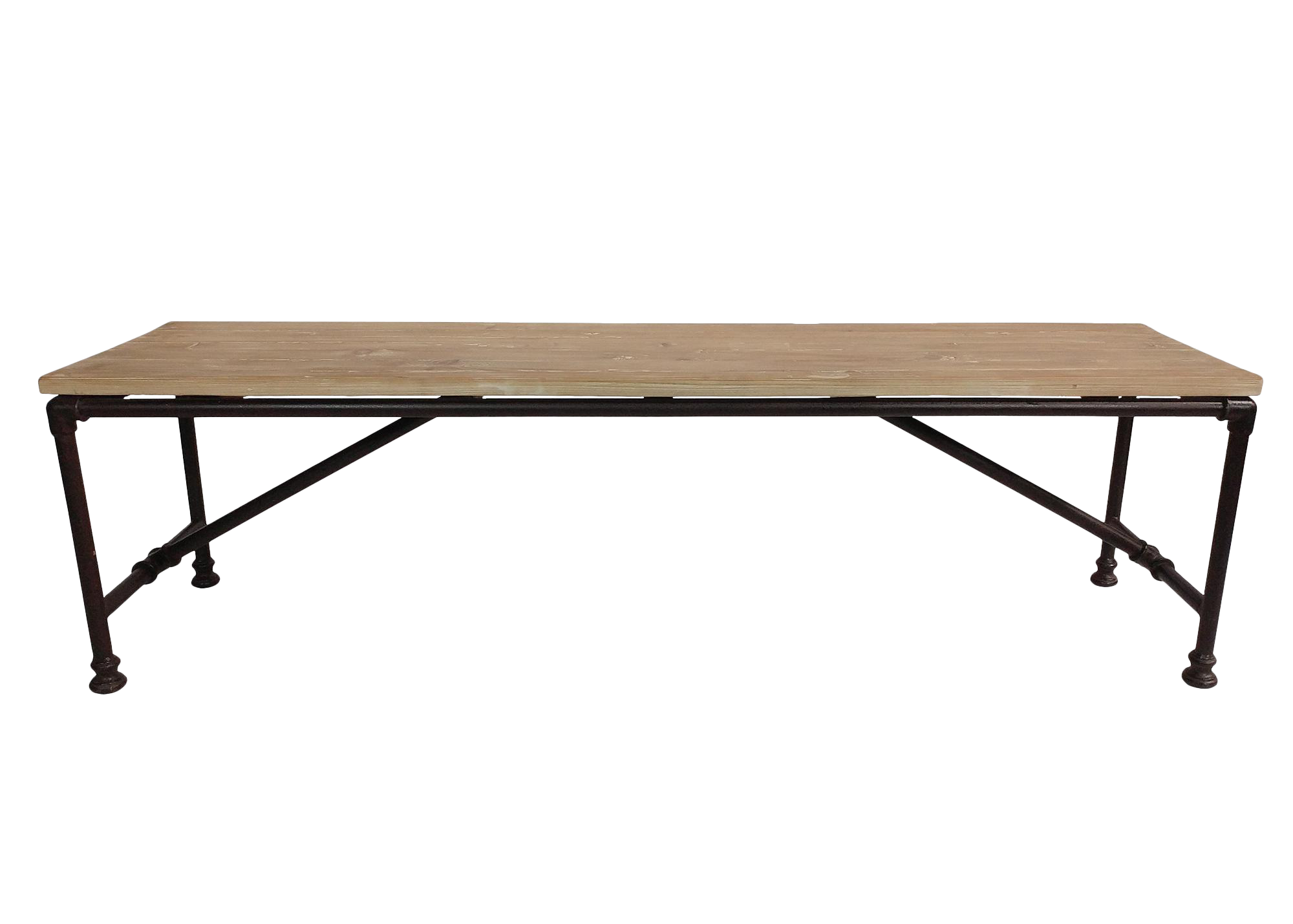 Reclaimed Wood Coffee Table W/ Metal Pipe Legs Chairish