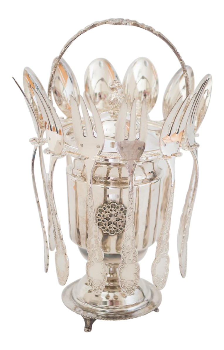 VictorianStyle Sugar Bowl and Spoon Holder 13 Piece Set Chairish