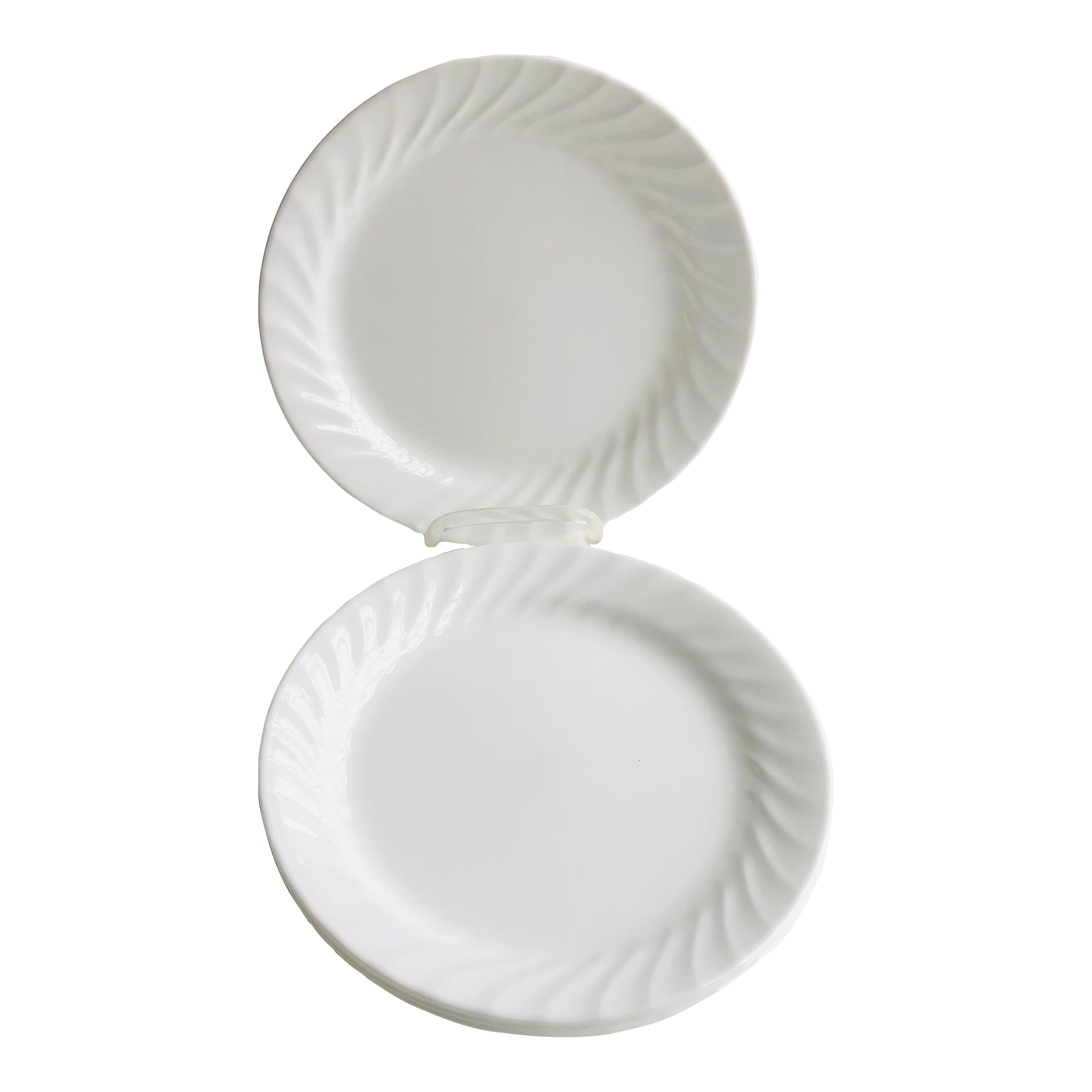 Vintage Corelle Classic White Luncheon Plates S/4 Chairish