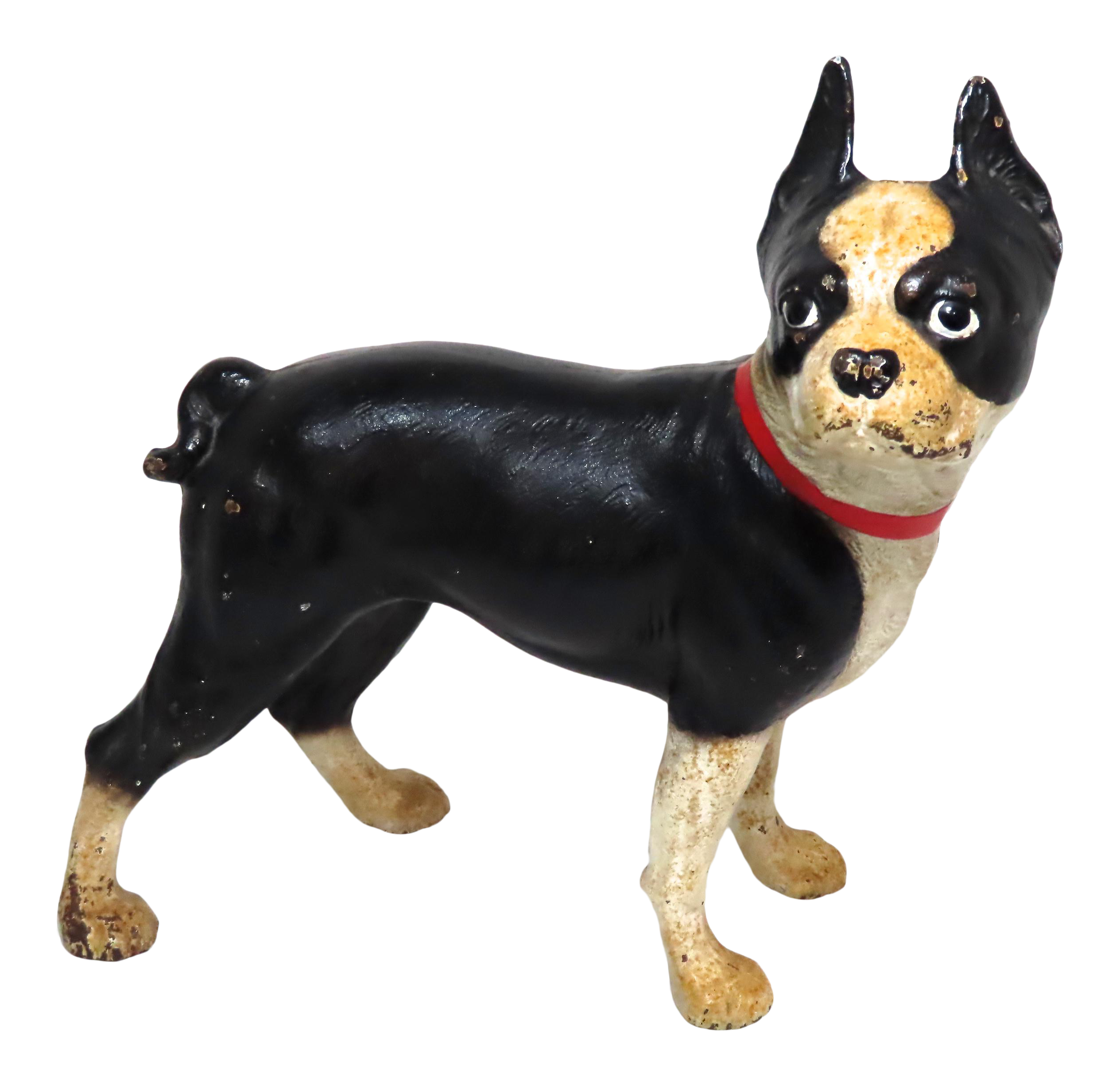 boston terrier cast iron doorstop