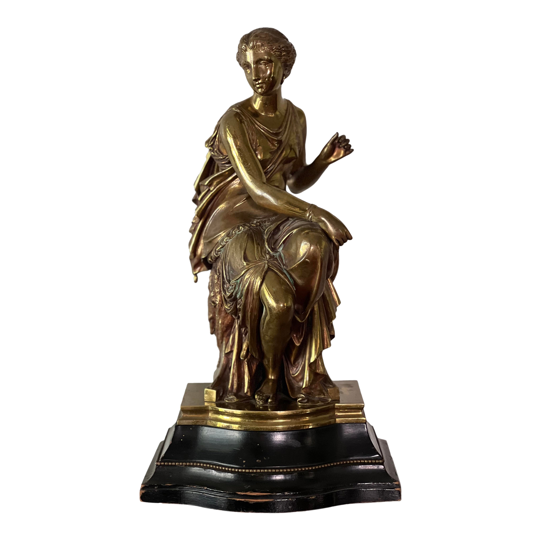 19th Century Patinated Bronze Sculpture by Auguste Joseph Peiffer Chairish